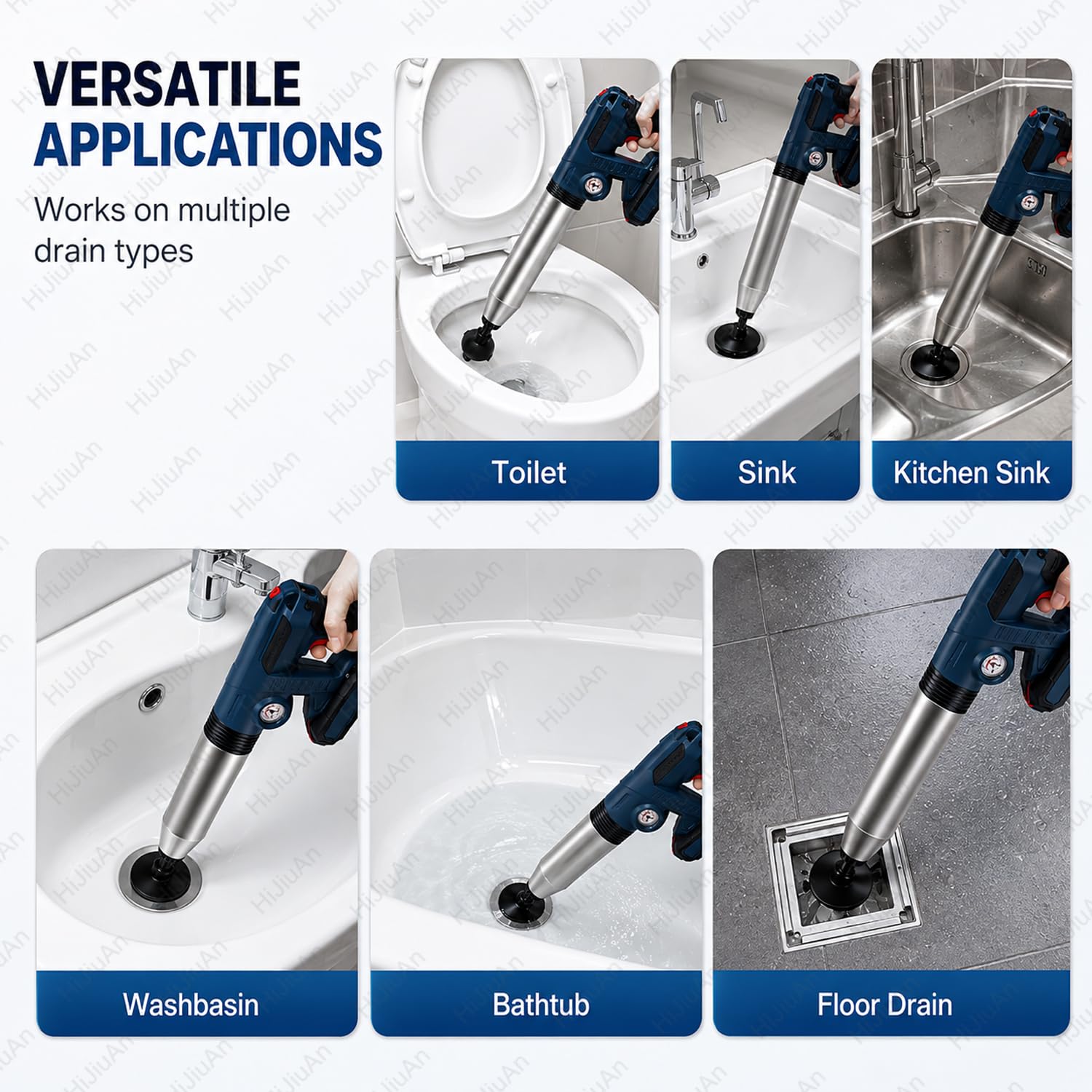 Sturalavandini Resistente, Disotturante Per Wc, Pressione Dellaria 1-6 Bar, Barometro Visivo, Anti-schizzi + Risparmia Tempo/fatica, Utilizzabile Fino A 30 Volte Con Una Sola Carica, Per Bagno