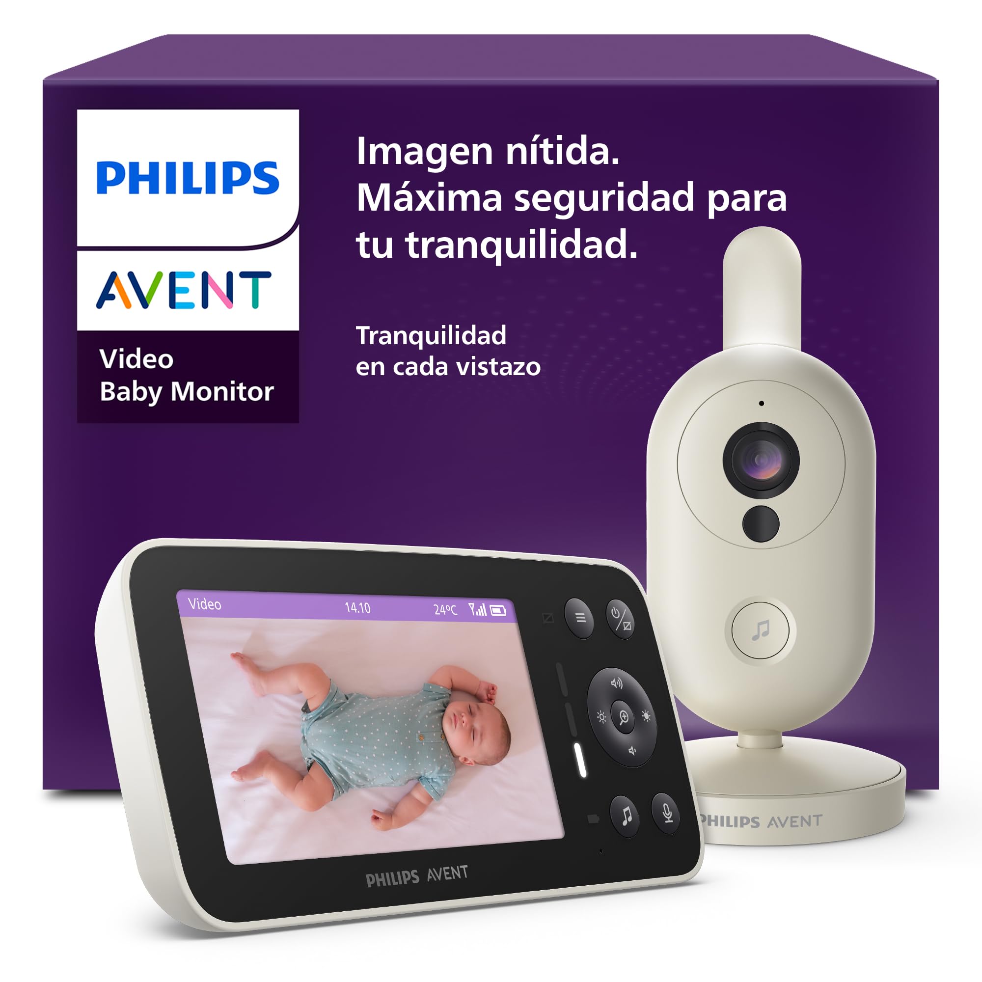 Philips Avent Vigilabebés con Cámara HD – Monitorización Segura sin Wi‑Fi