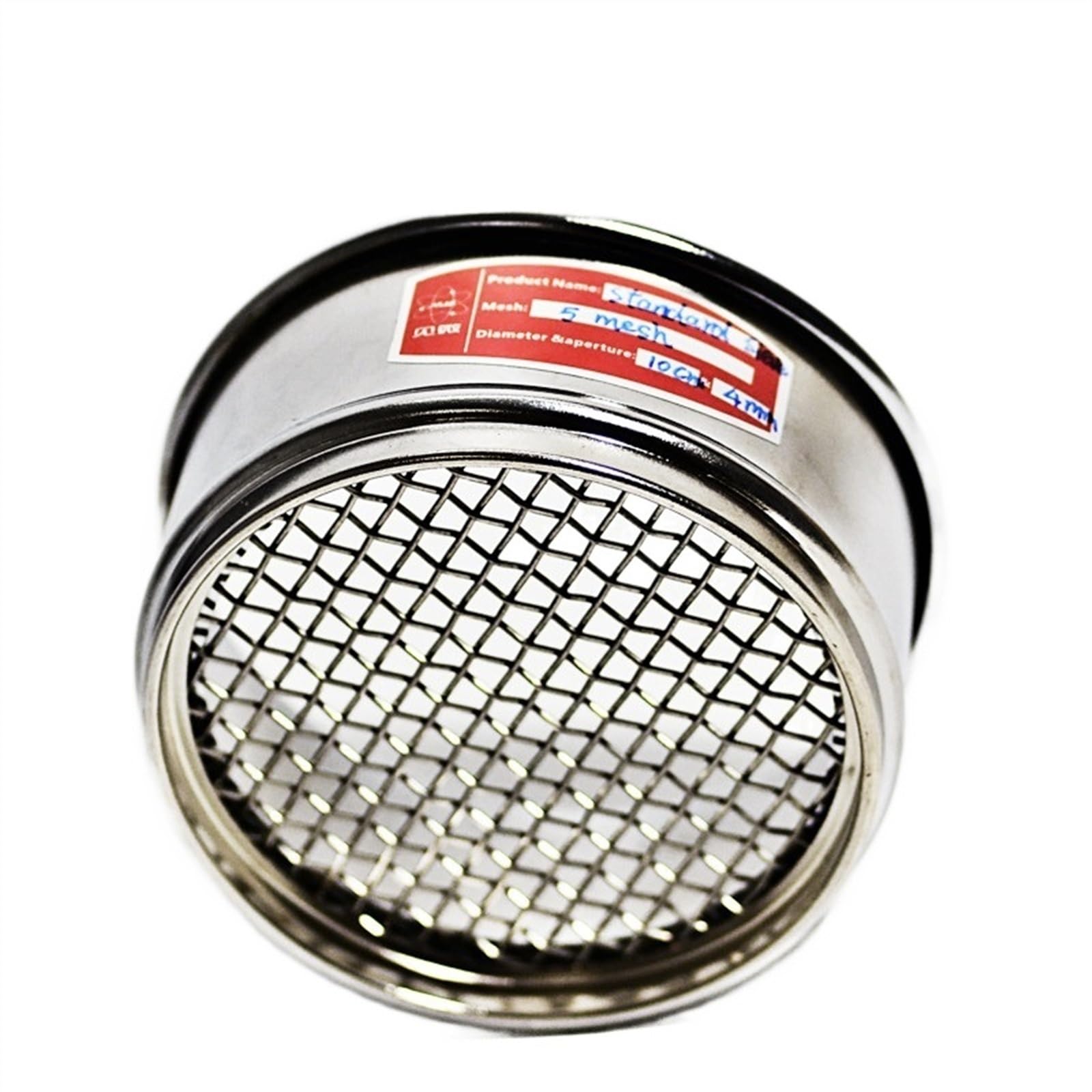 Sito testowe laboratoryjne, sito ze stali nierdzewnej 304, rama chromowana, otwór 2-5 mm(8 mesh 2.5 mm)