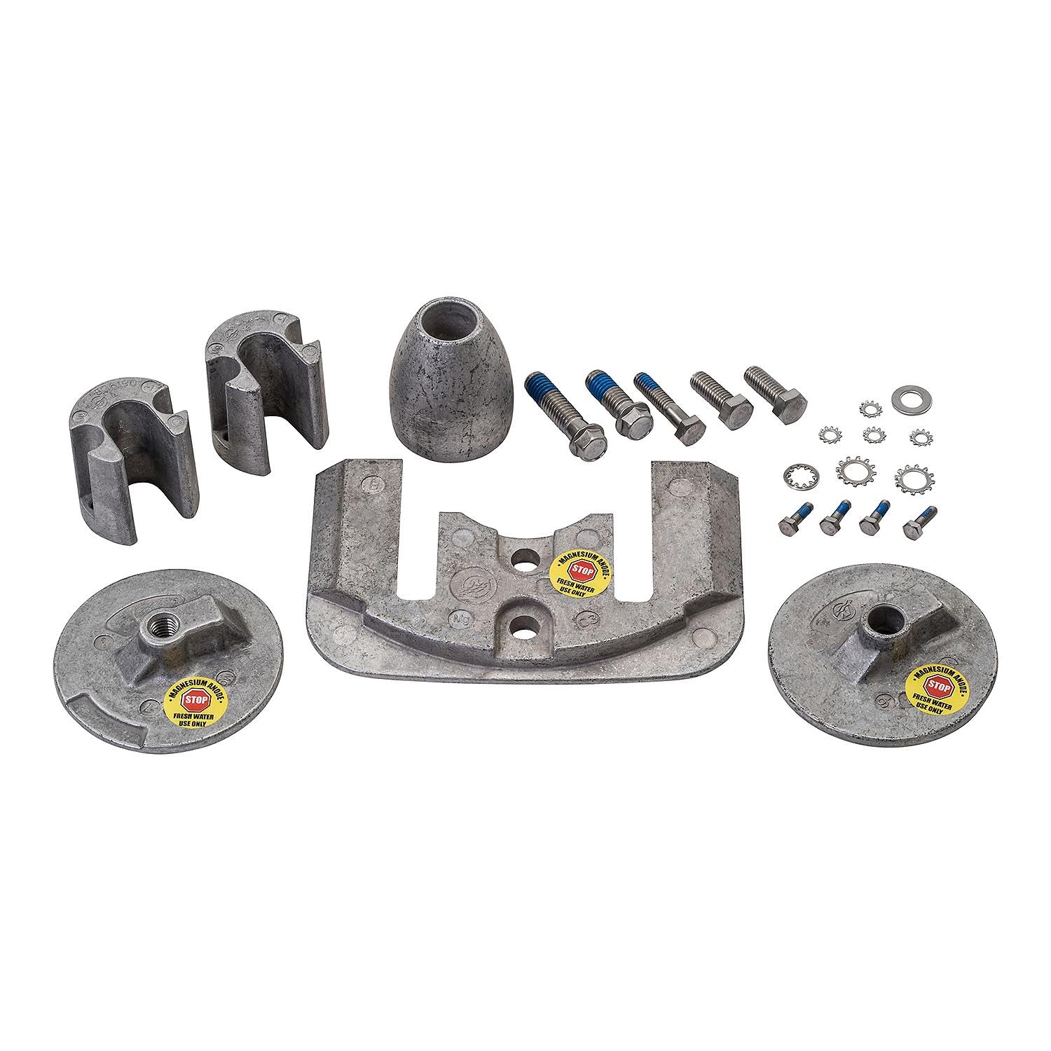 Quicksilver 888760Q04 Magnesium-Anoden-Kit – MerCruiser Bravo III Antriebe, Weiss