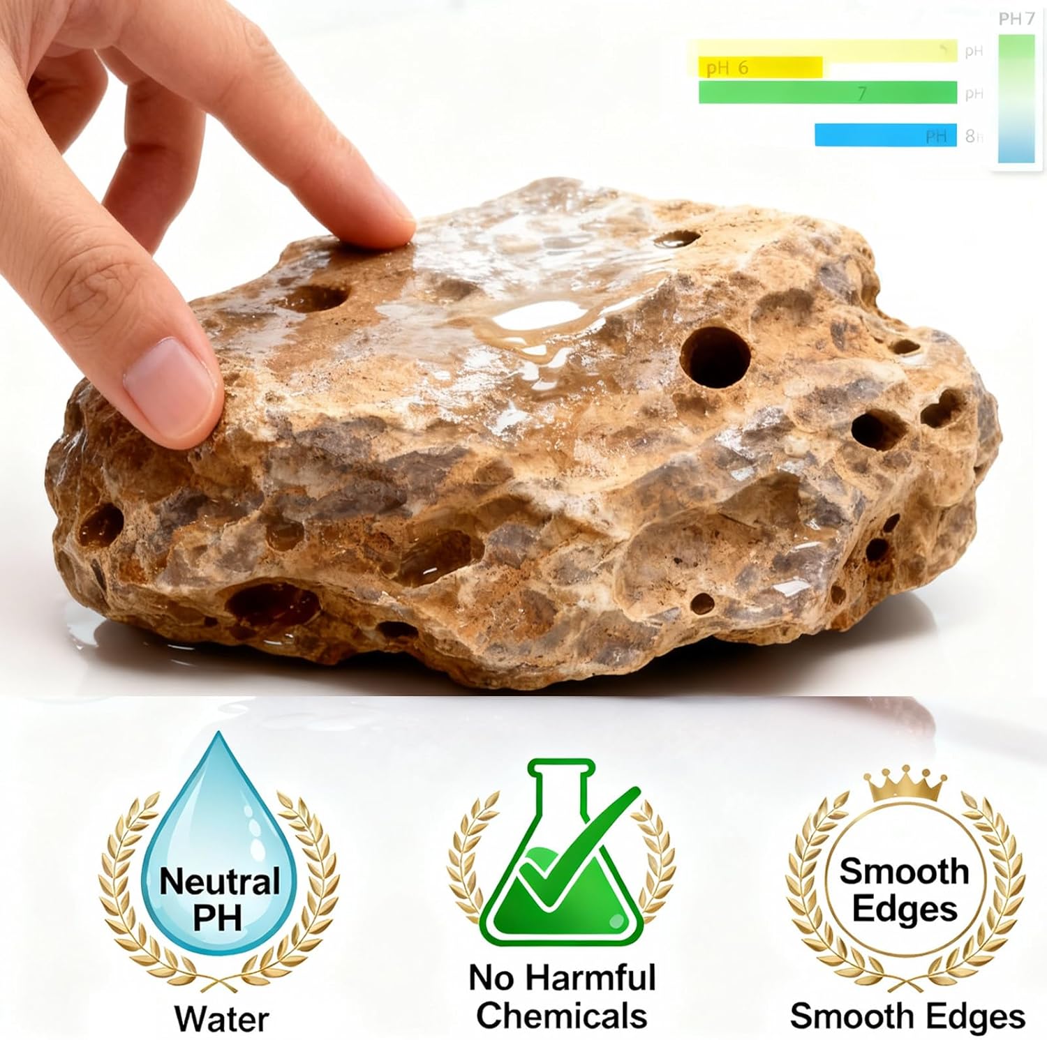 Aquarium Rocks Dragon Stone Natural Hardscape Stone for DIY Aquariums, Fish Tanks, Bonsai, Terrariums, Paludarium Amphibian Enclosures (10Lb (3-8 inch), Dragon Stone)