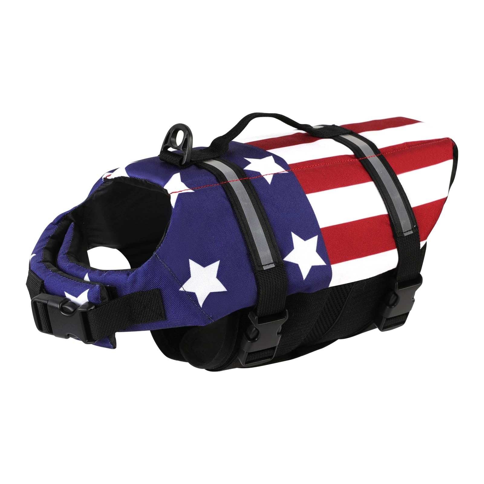 Doglay Dog Life Jacket, Dog Life Vest for Swimming Boating, Adjustable Puppy Life Jacket with Reflective Stripes, Superior Buoyancy Pet Swimming Vest