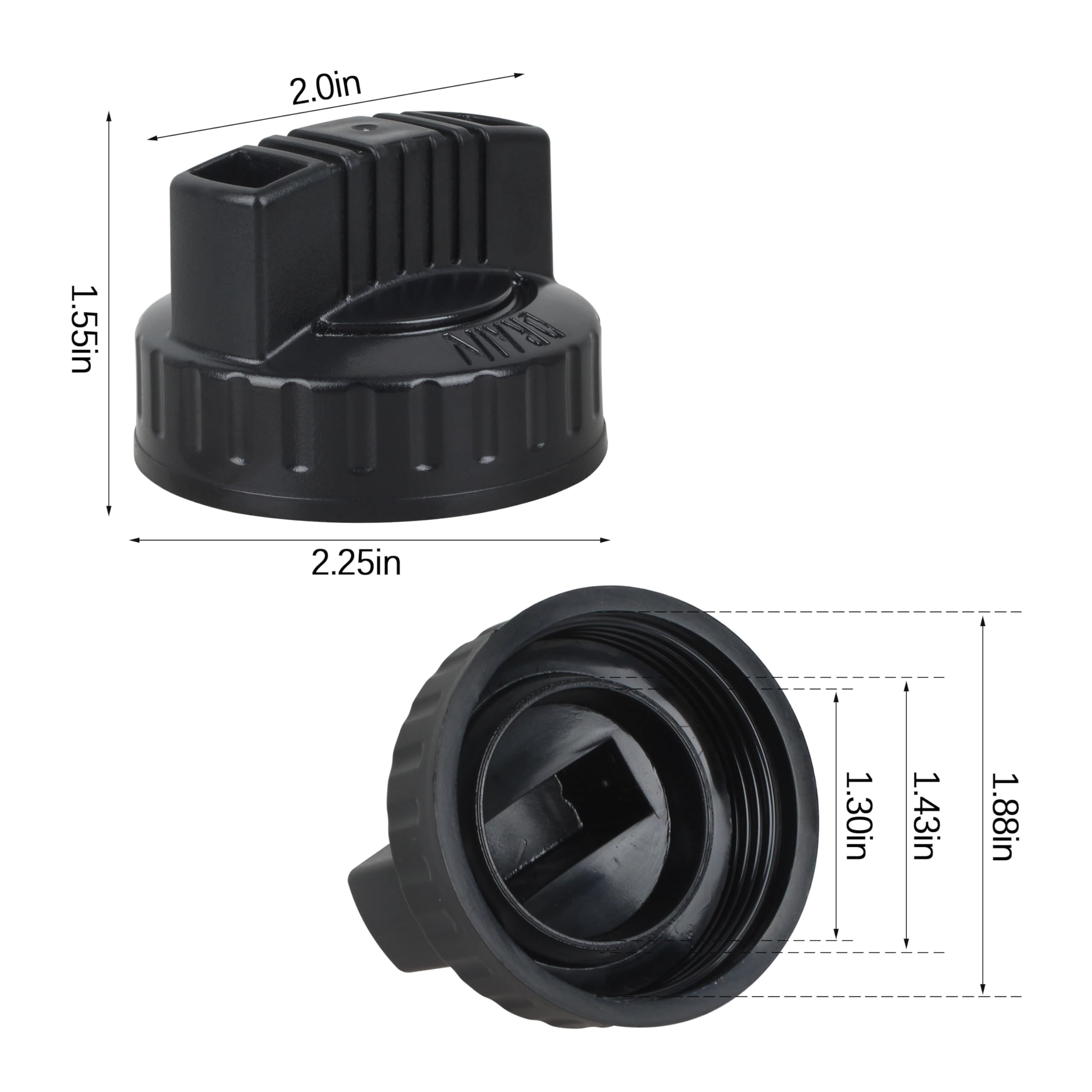 Ridgid Shop Vac Drain Cap - YETTAT Replacement -2
