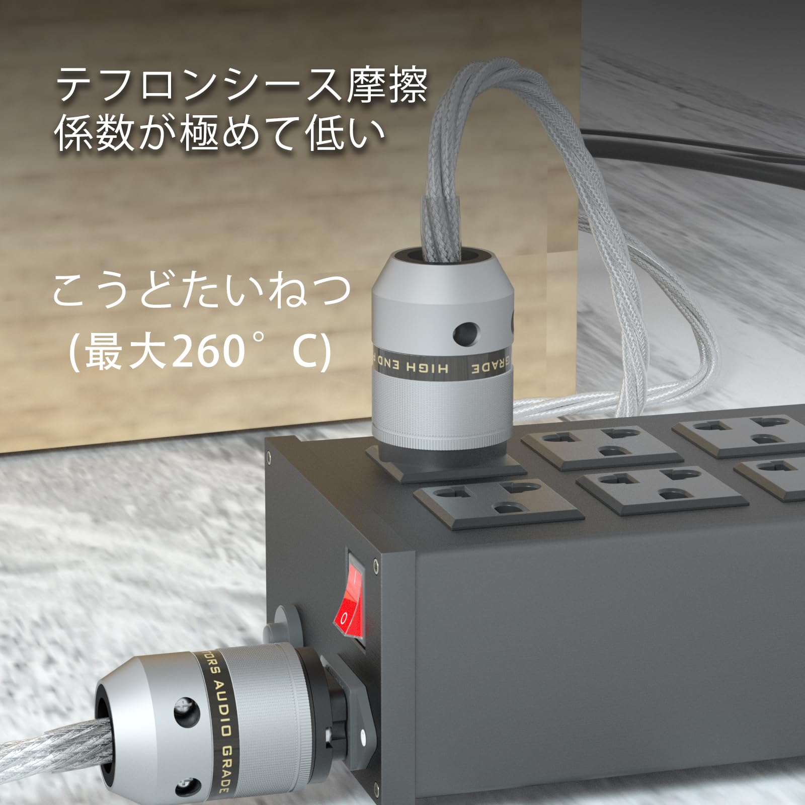 Amazon.co.jp: Prefair OCC銀メッキ交流電源線1.5mm²/15 AWGは電源線を