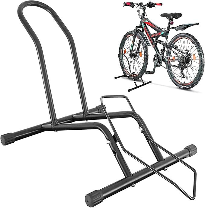 Bike Stand Floor, Adjustable Bicycle Parking Stand Tire Rack Wheel