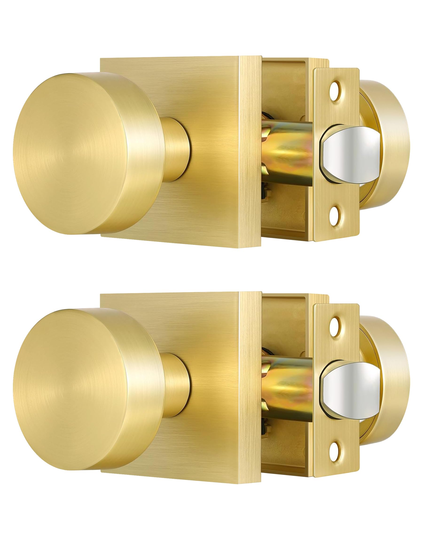 Matte Black Passage Door Knobs - 2 Pack -15