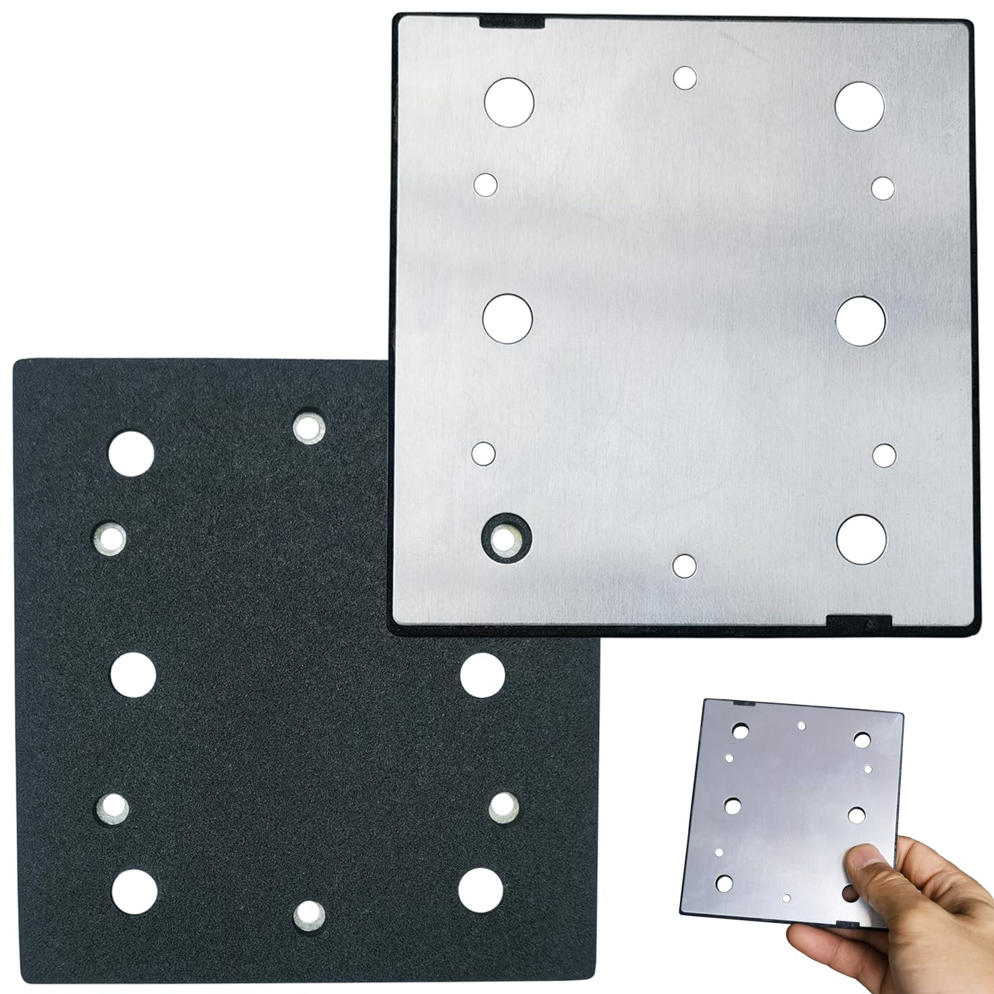 Square Sander Pads 1/4 Sheet Finish Sander Replacement Pad for