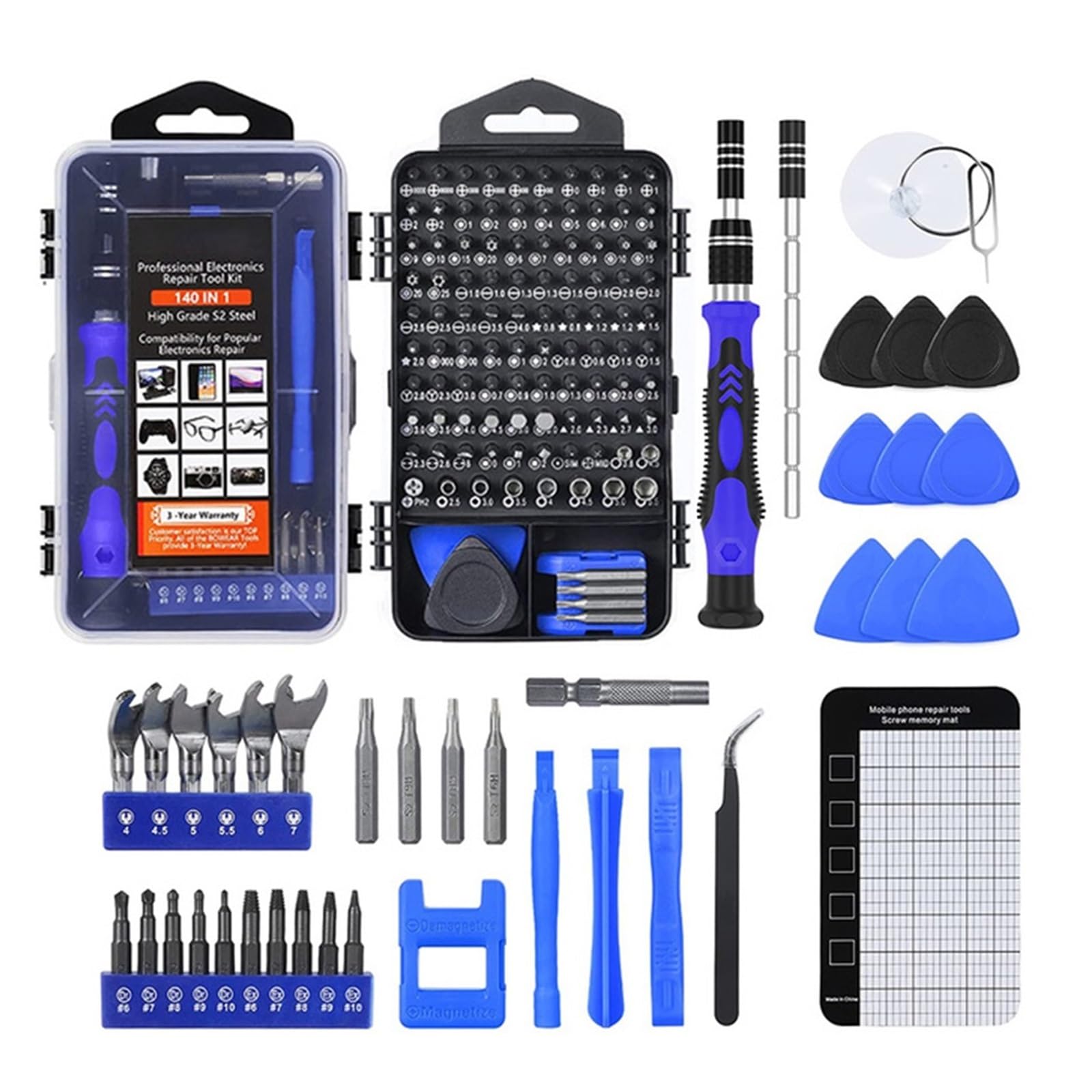 Screwdriver Bit Set, Magnetic Torx Phillips Bits for PC Phone Electronic Repair Work