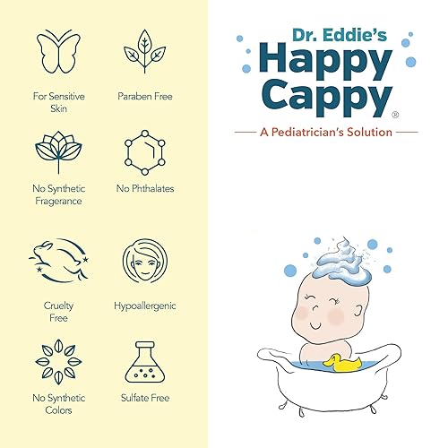Miniatura 3 de Happy Cappy Champú y Jabón Corporal para Bebé - Jabón Corporal para Eczema para Niños y Pequeños, Ayuda con la Sequedad, Reduce la Comezón y el