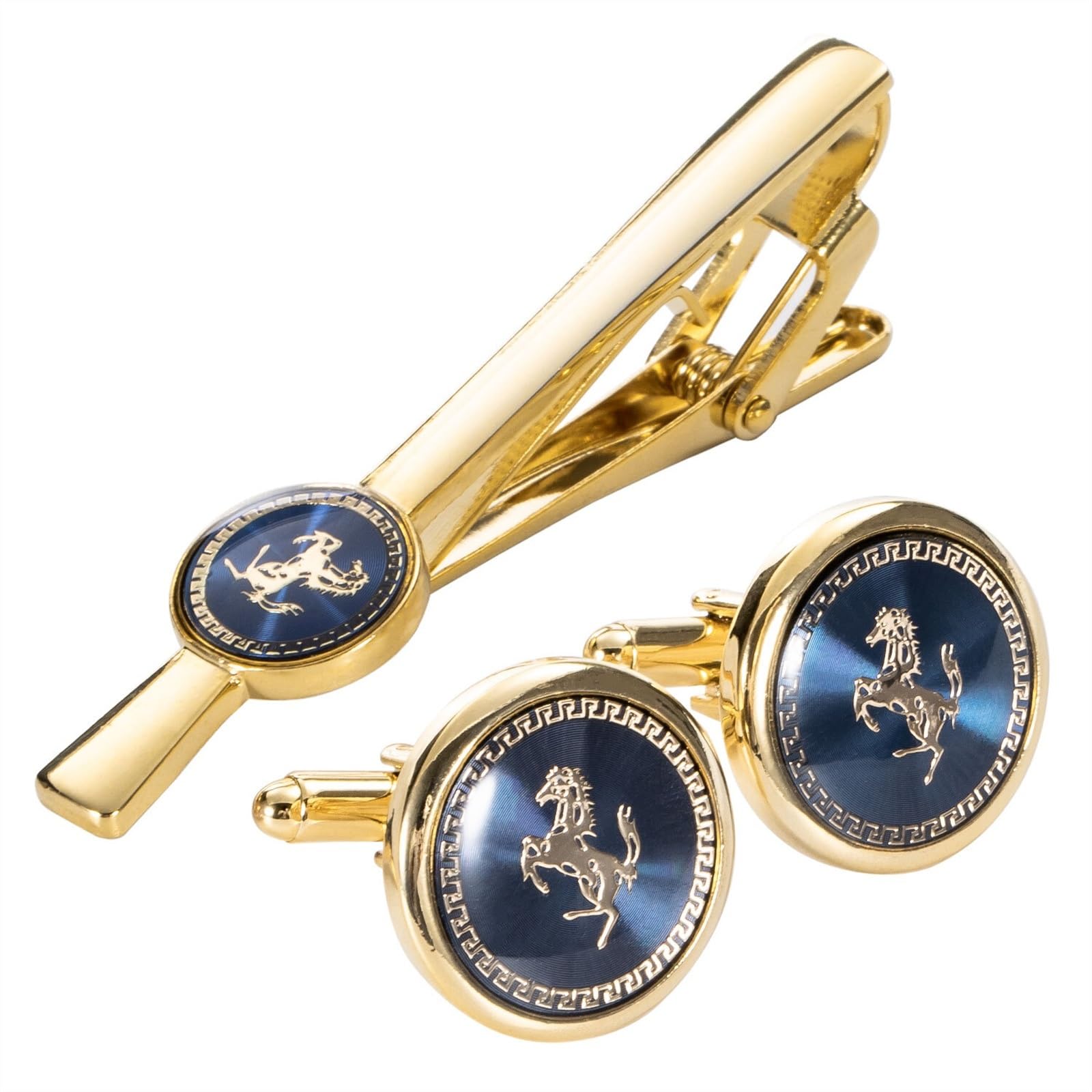 Clips de corbata for hombres,Clip de corbata personalizado,Corbata for hombre Patrón clásico Gemelos de barra de corbata Conjunto de clip de corbata Accesorio de joyería ( Color : Tz 413 , Size : One