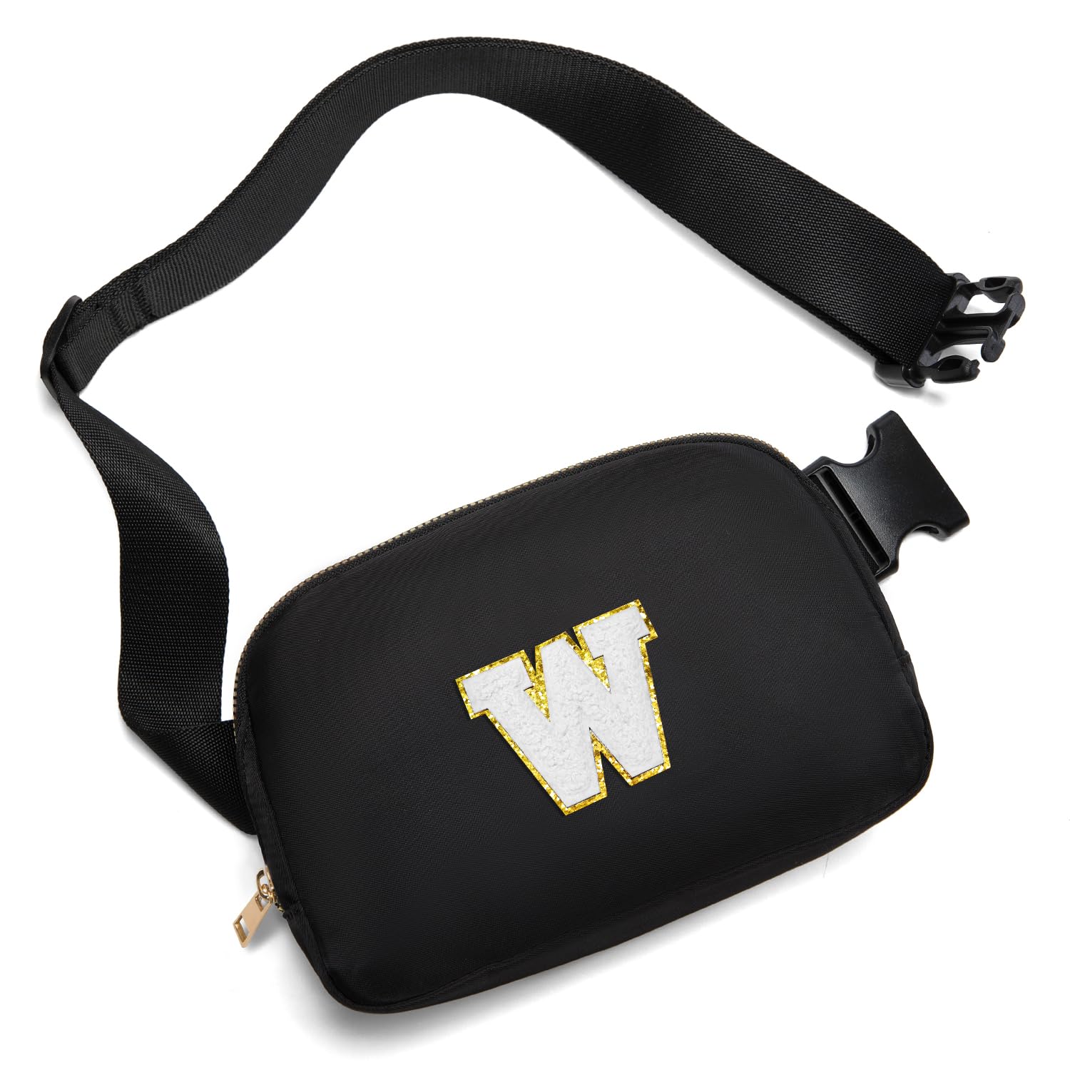 Gitus Birthday Gifts for 8 9 10 11 12 13 Year Old Girls Personalized Fanny Pack Crossbody Bags with Initial Letter Patch Belt Bag for Teen Girls Cute