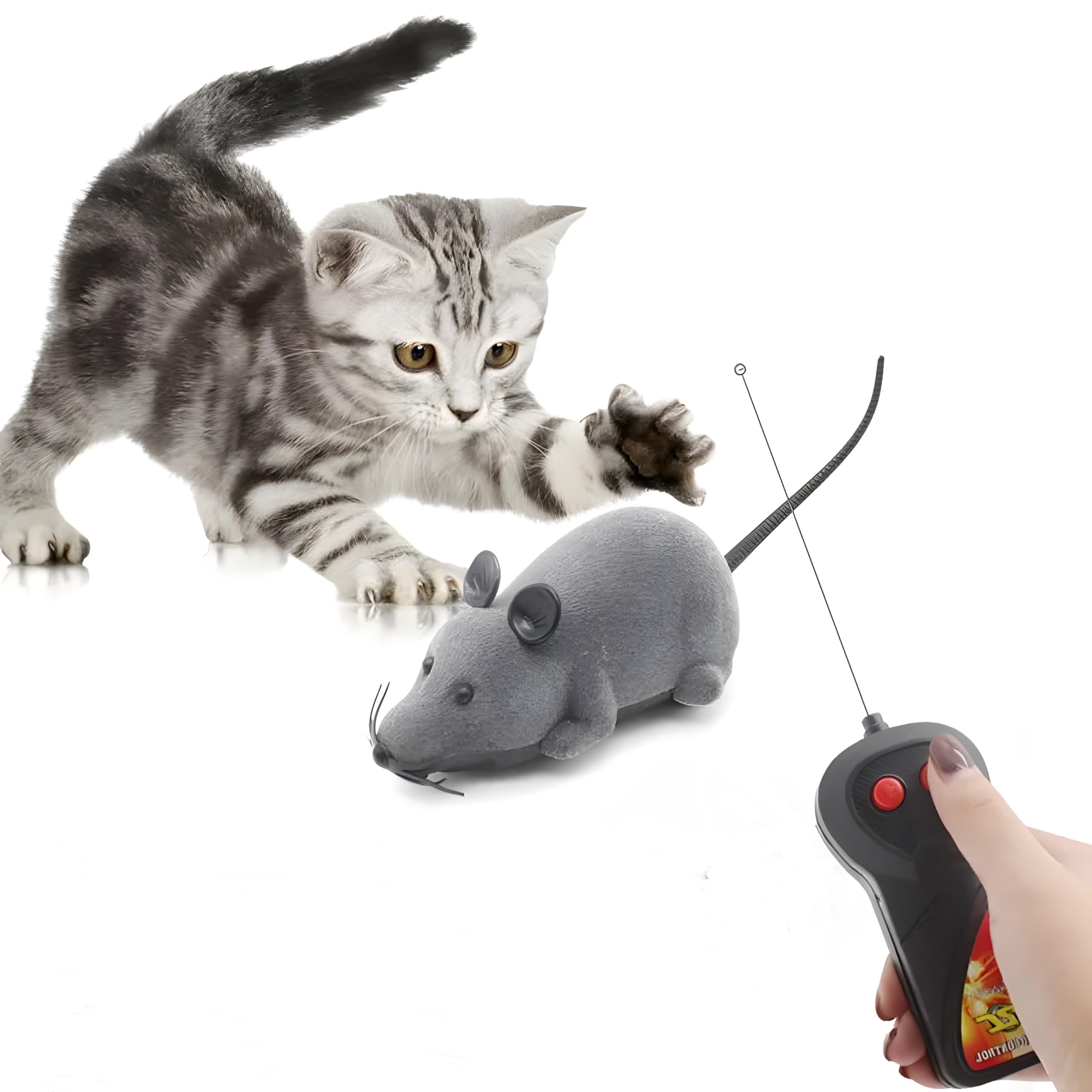 PawLites Remote Control Cat Toy, Mouse Shaped, Interactive Play Chasing running play time (B0D83YW9CP) Amazon Price History, Amazon Price Tracker