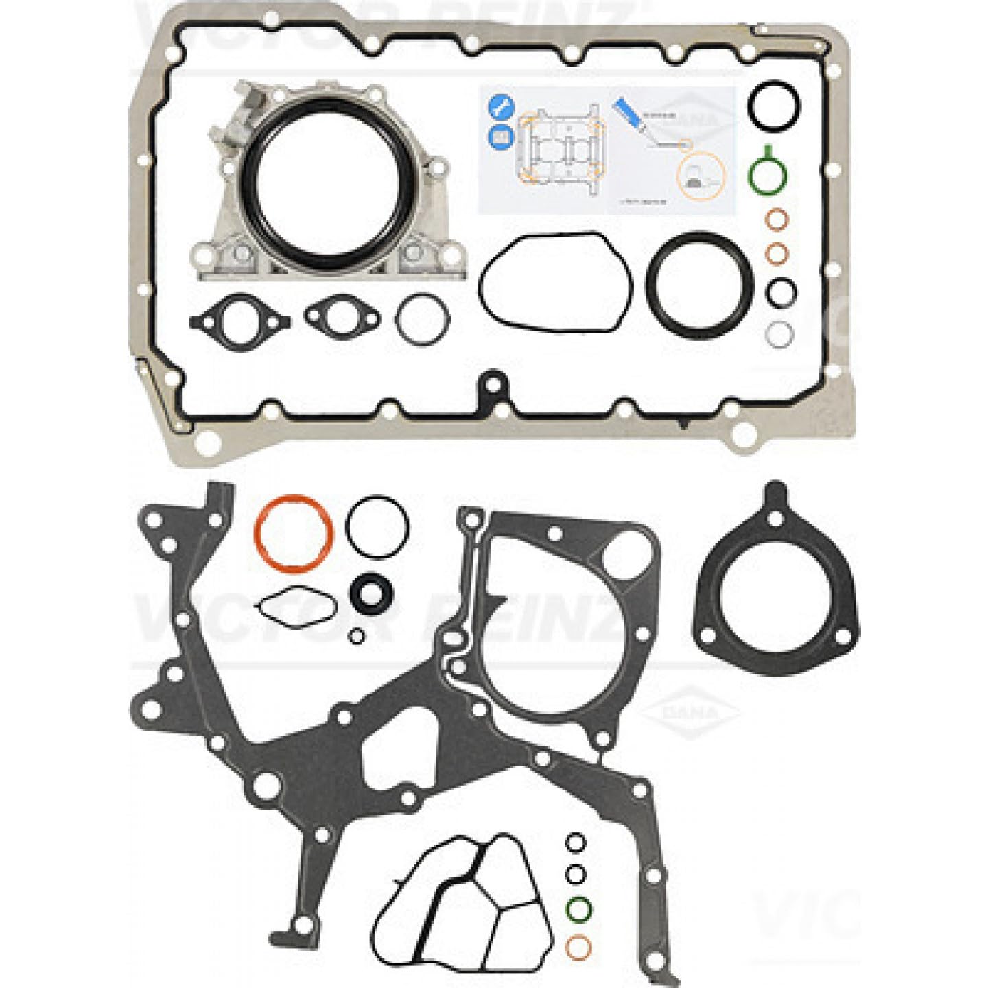 Van Wezel 08-39298-01 juego de juntas para cárter de motor