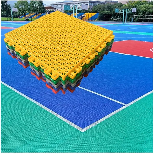 Modulaire kunststof tuintegels met patroon - 25 cm, weerbestendig en in elkaar grijpend