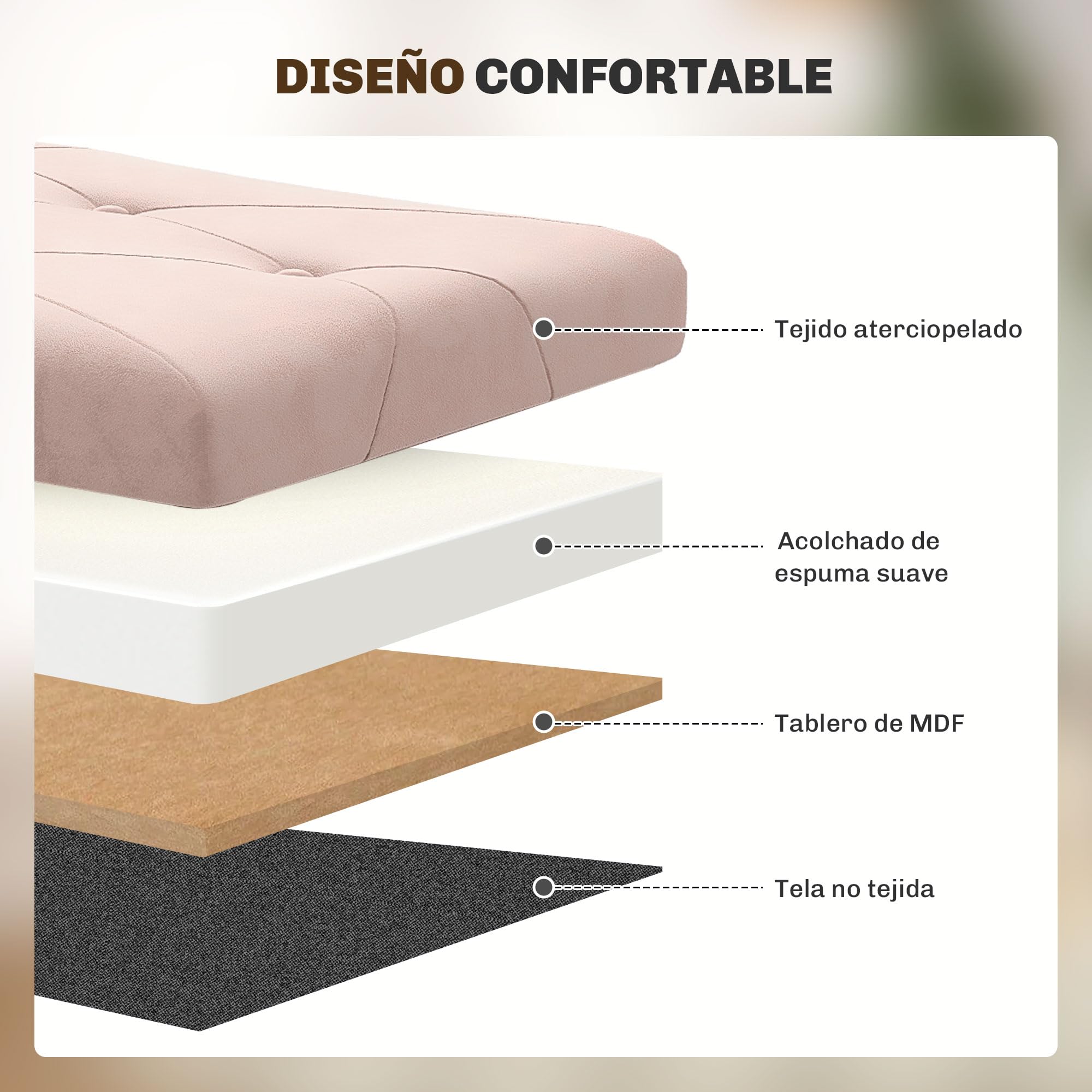 HOMCOM Puff Almacenaje, Banco Almacenaje Plegable, Capacidad de 67 L, 76x38x38 cm, Tapizado en Terciopelo, Baúl de Almacenamiento Dormitorio, Carga 120 kg, para Sala de Estar, Entrada, Rosa