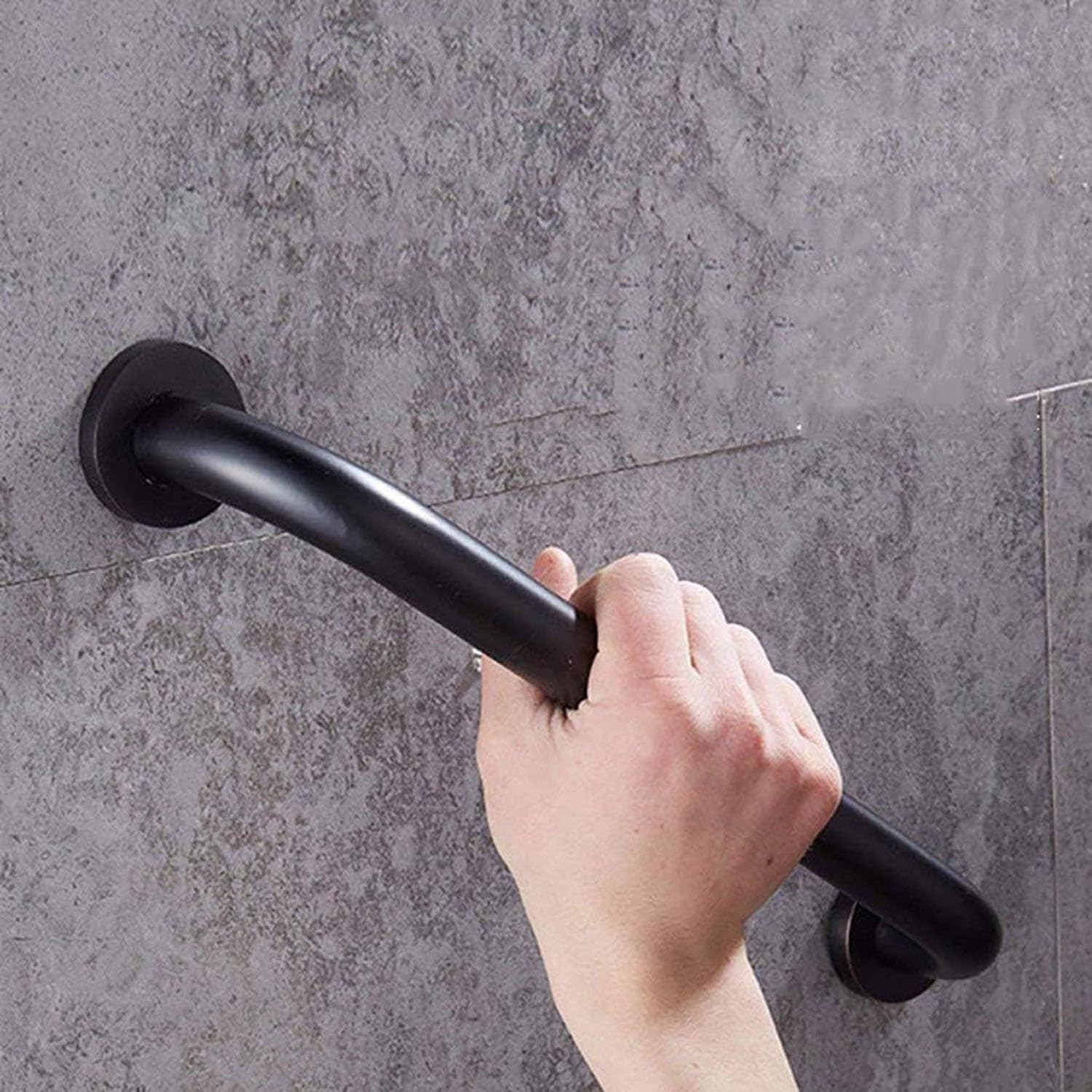 Pasamanos de baño Negros, Barra de Seguridad para Ducha, asidero para Inodoro, pasamanos para escaleras, Barras Antideslizantes para Personas Mayores