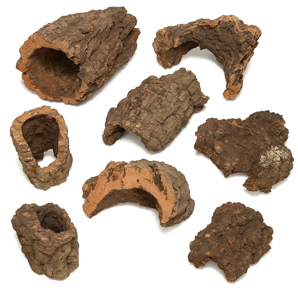 Bastelkork 500g – Natur Korkrinde & Korkröhren, ca. 7 Stücke, Basteln, Dekoration & Terrarium Zubehör