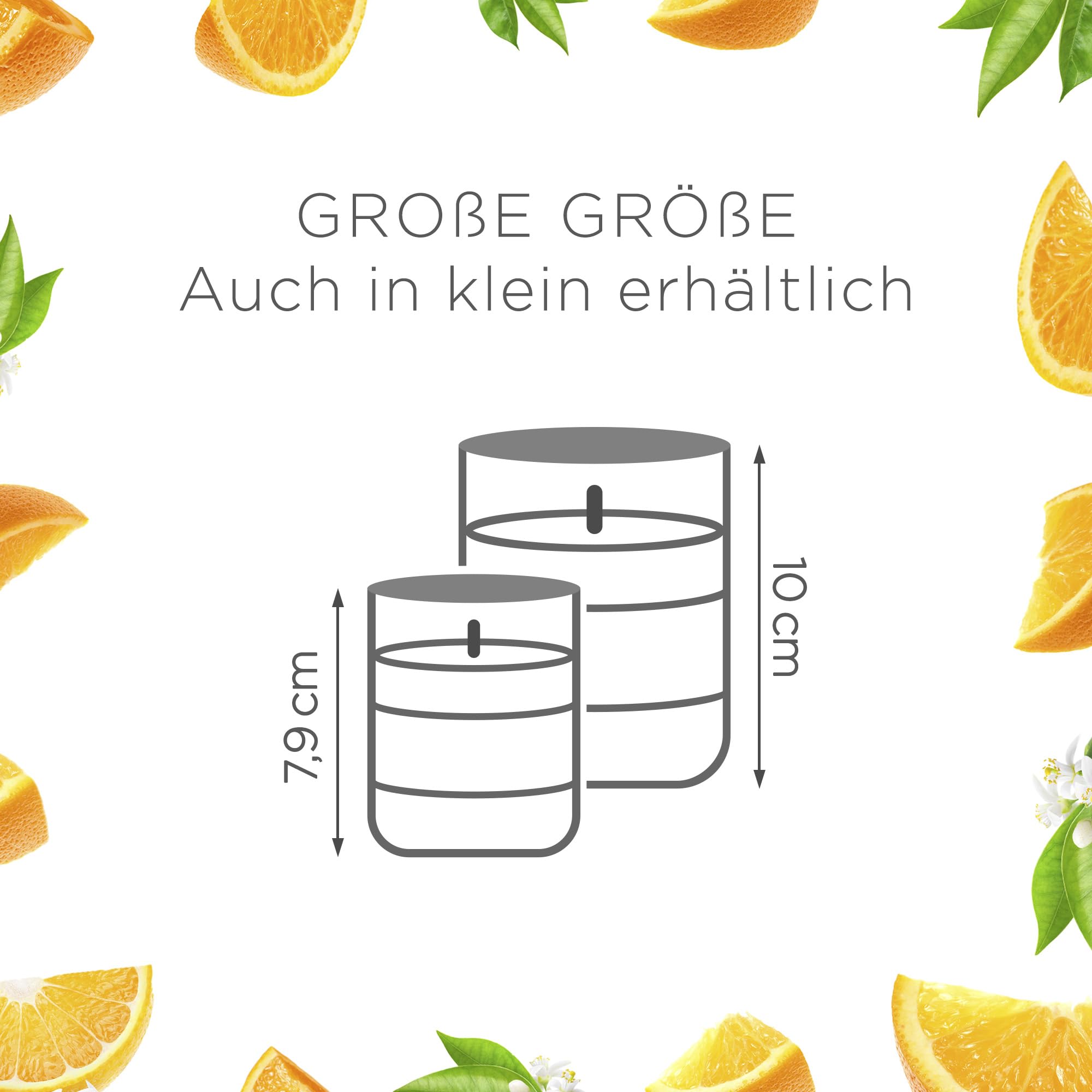 Air Wick Wohlfühl-Duftkerze im Glas – Duft: Citrus – Enthält natürliche ätherische Öle – 6 x 105 g Duftkerzenset