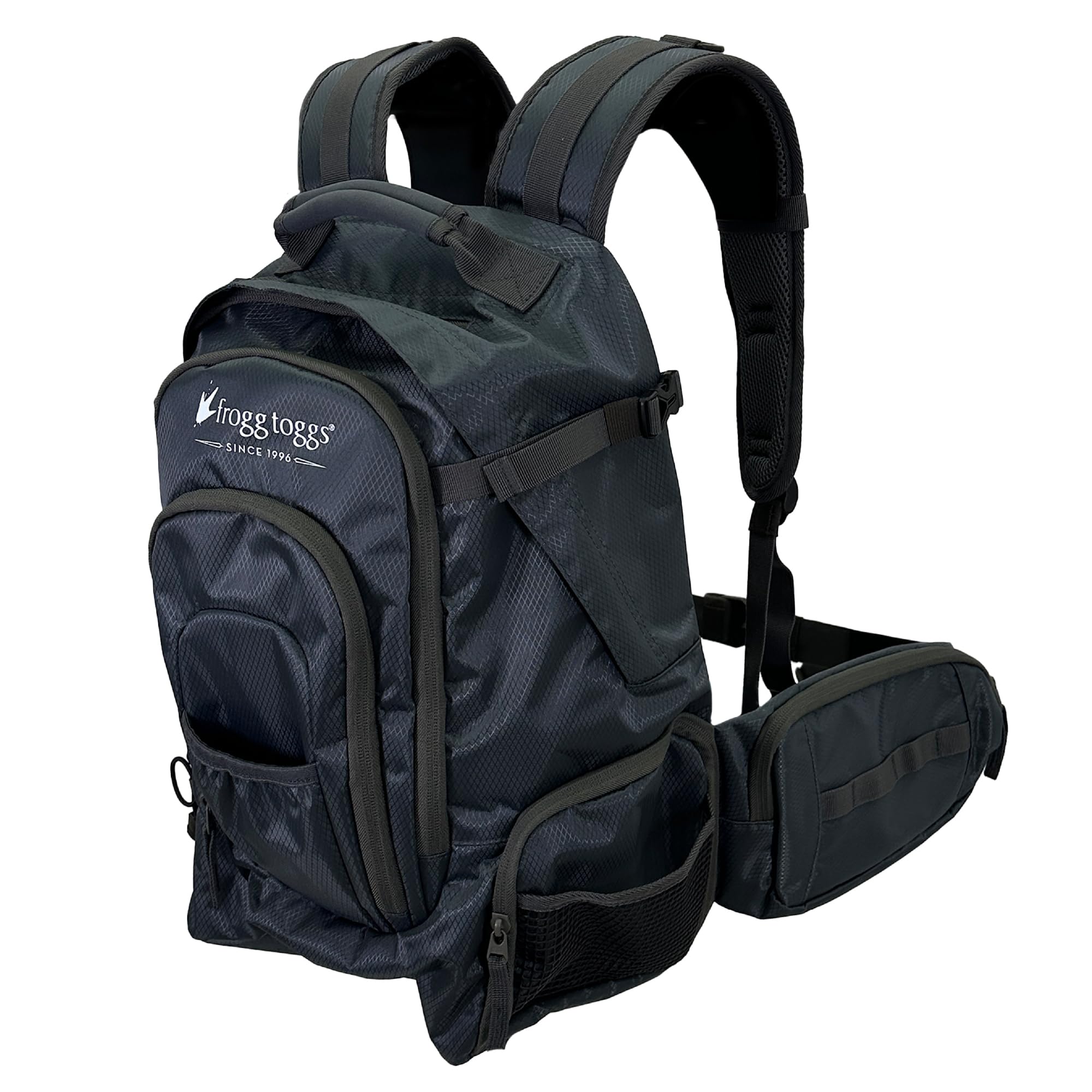 FROGG TOGGS i3 Fishing Backpack, Dark Graphite, One Size