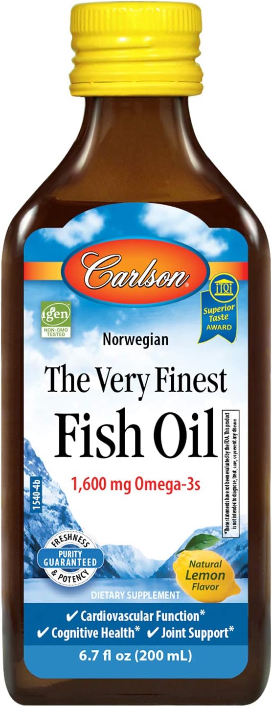 Carlson The Very Finest Fish Oil, 1600 mg Omega3s