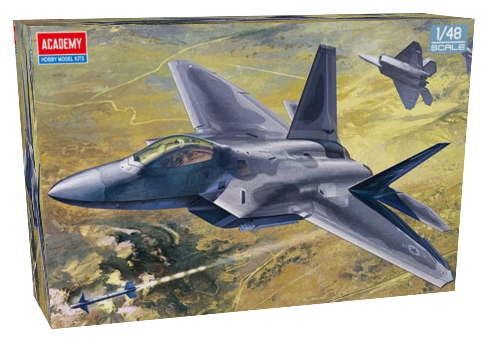 Amazon | アカデミー 1/48 F-22A ラプター プラモデル | 未塗装