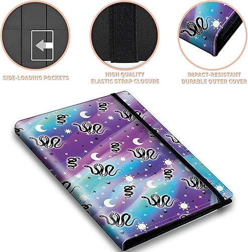 Miniatura 10 de Carpeta de 9 bolsillos para tarjetas, carpetas impermeables para tarjetas coleccionables con bolsillos de doble cara, carpeta de colección de 540