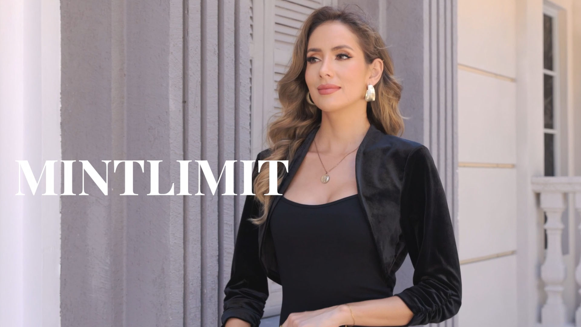 MINTLIMIT Damen Bolero - Glitzer Cardigan Aus Samt, Elegant & Festlich Für Besondere Anlässe