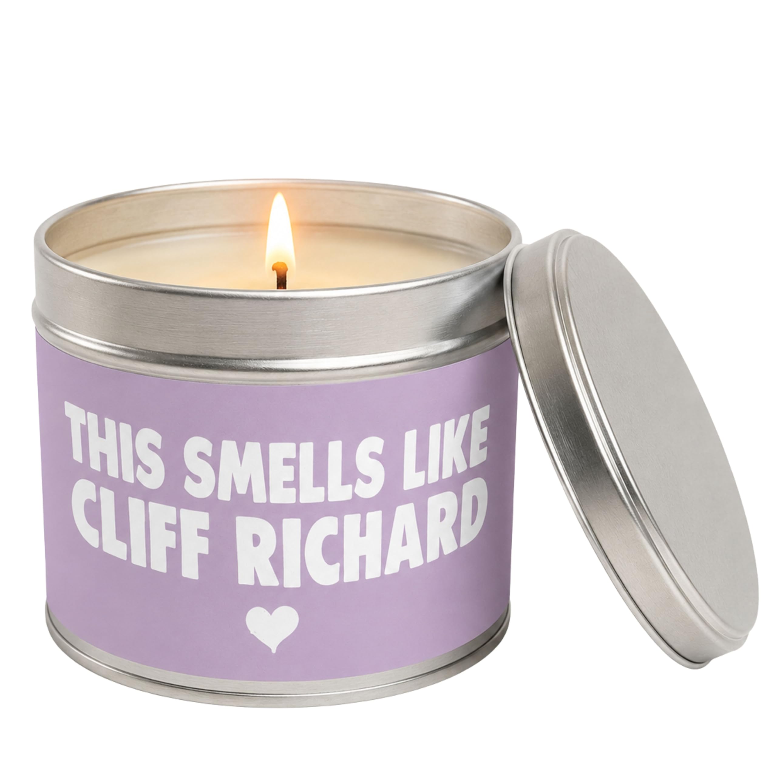 Funny Cliff Richard Candle for Music Fans This Smells Like Celebrity Inspired Vanilla Soy Wax Tin