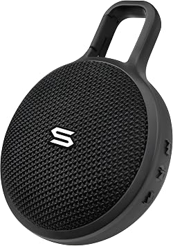 SOUL S-STORM MINI Wireless Speaker 5W IPX6 Waterproof Built-in Carabiner Mini Portable Speaker Black