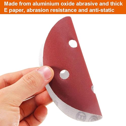 Miniatura 4 de Discos de lijado de gancho y bucle de 5 pulgadas para lijadora orbital aleatoria, papel de lija surtido de granos 40-1000, 110 unidades