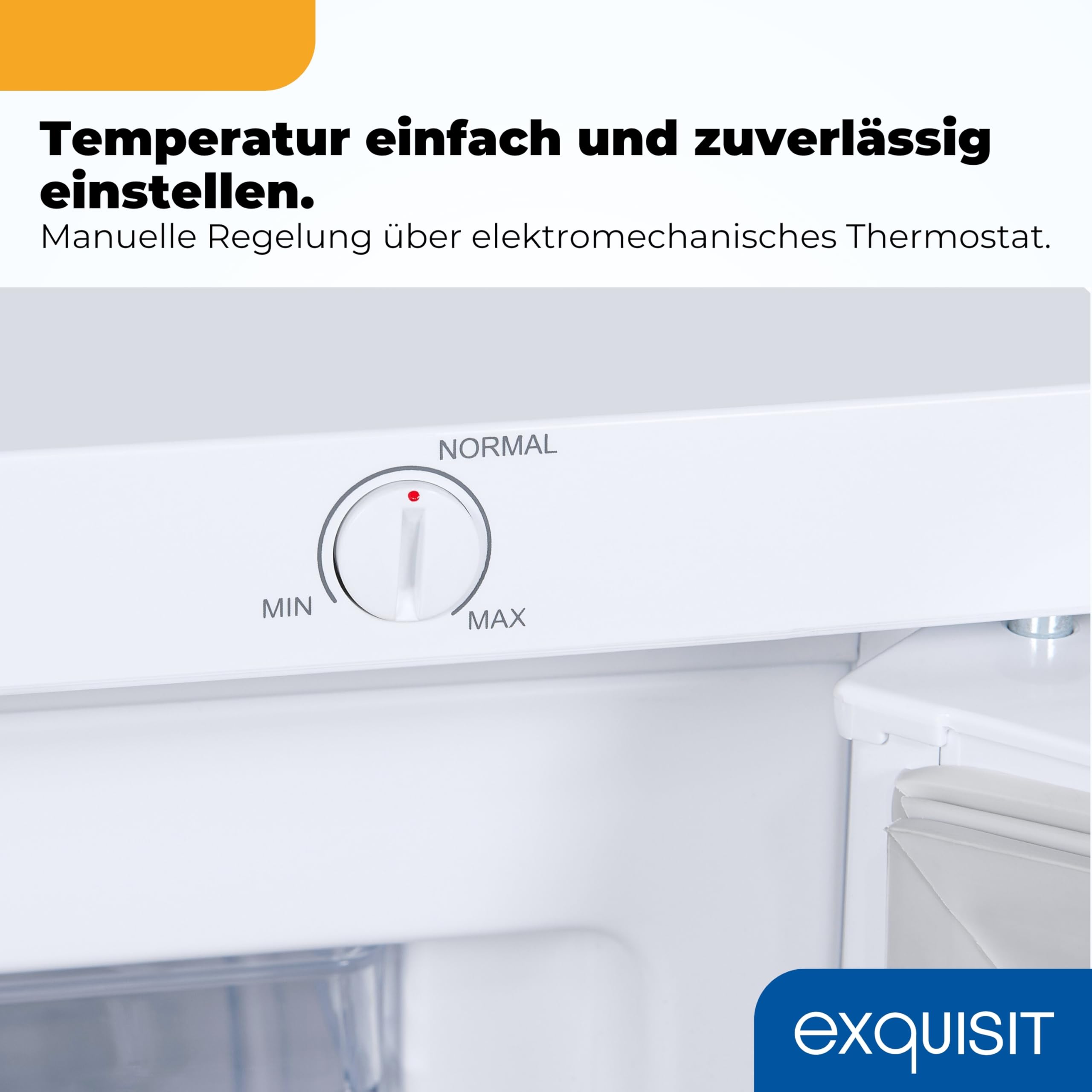 Exquisit Gefrierschrank 85 l - Mini-Tiefkühlschrank Weiss mit 3 Schubladen | 4-Sterne-Gefriergerät mit 131 kWh/Jahr, Energieklasse D, 40 dB Betriebsgeräusch und wechselbarem Türanschlag für Haushalt