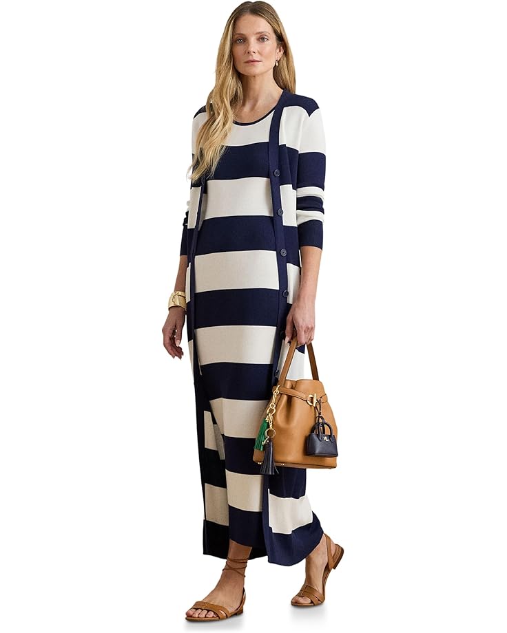 Lauren Ralph Lauren Striped Cotton-Blend Midi Tank Dress - #5 of 5