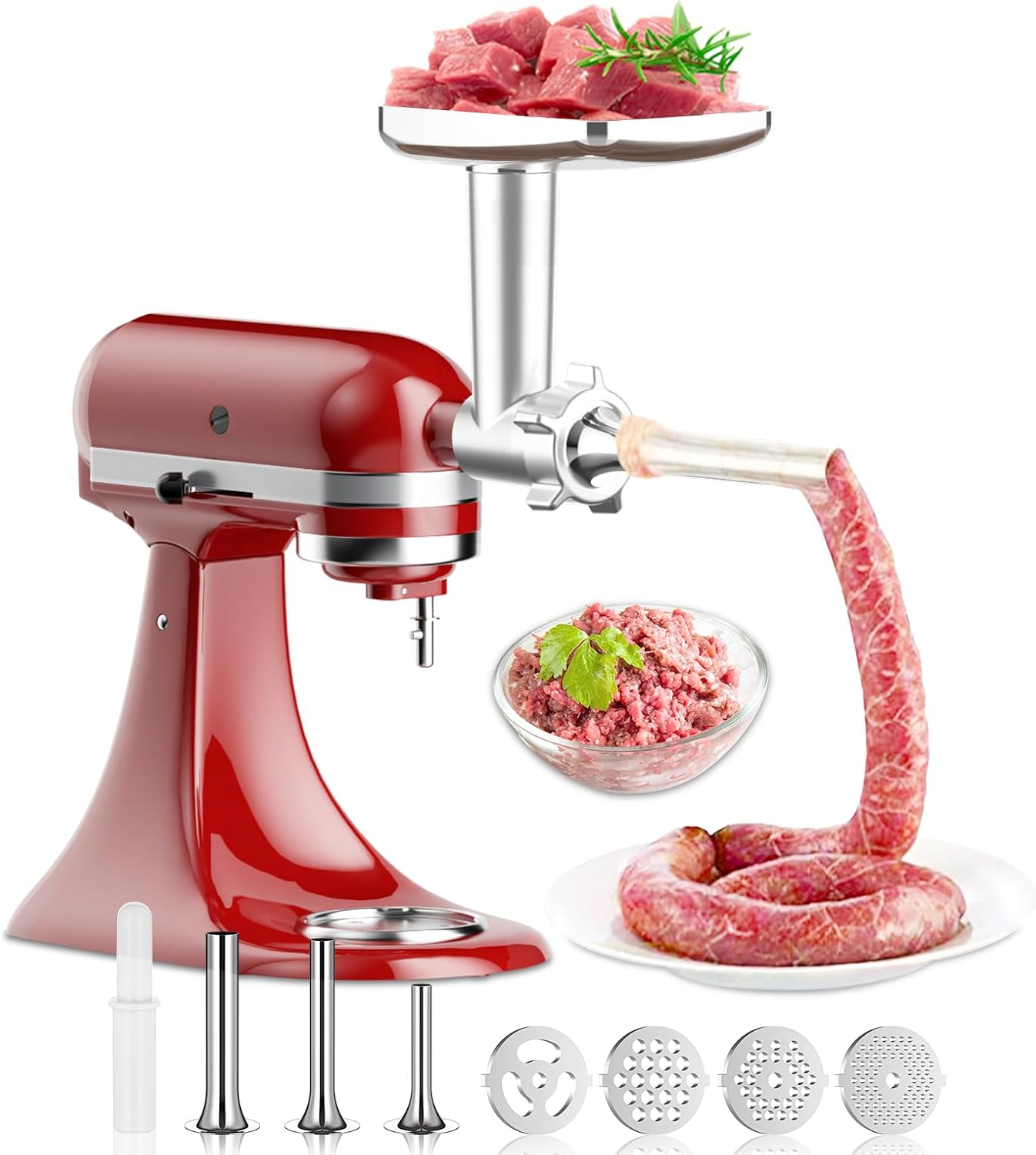 Amazon.com: TPGSING Meat Grinder for KitchenAid Mixer, Meat Grinder ...