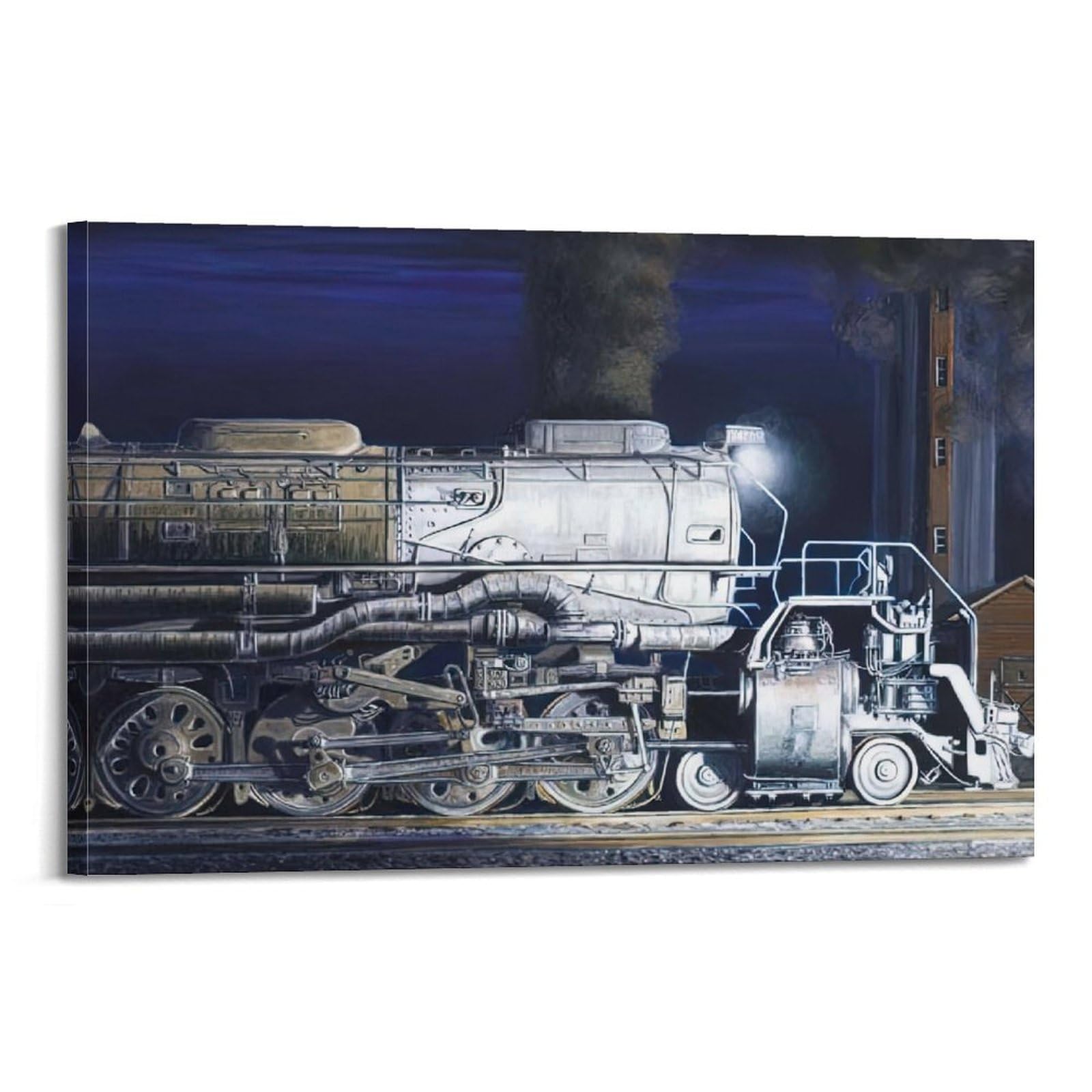 ZSZWHJ Vintage Transport Art Poster Steam Locomotive Poster Decorative Painting Canvas Wall Posters And Art Picture Print Modern Family Bedroom Decor Posters 24x36inch(60x90cm)