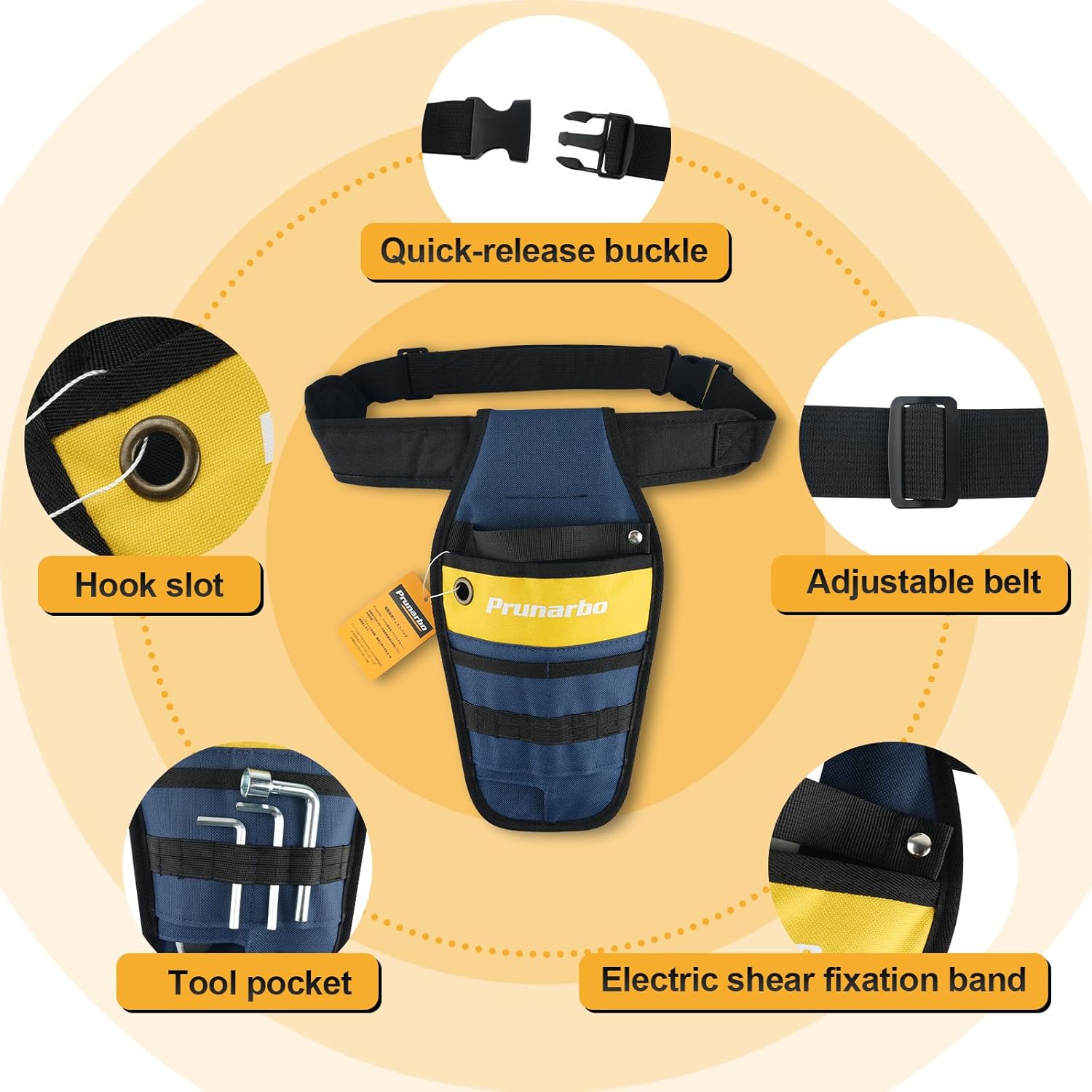 PR-E50 Cordless Electric Pruning Shears with Tool Pouch, 2.0" Cutting Diameter, 2x 21V 4000mAh Batteries, Battery Powered Tree Pruner with Brushless Motor for Efficient Branch Trimming