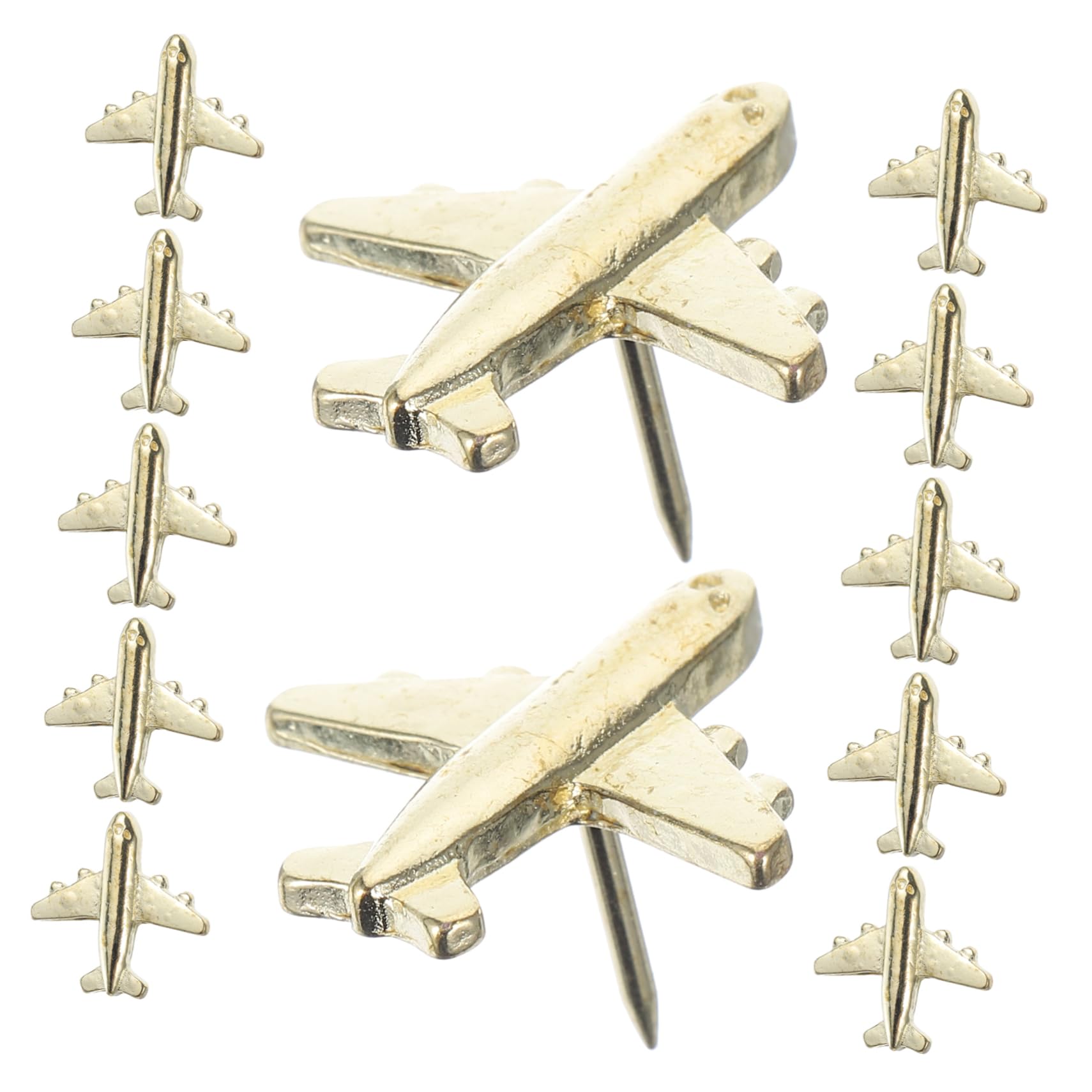 SHINEOFI 60pezzi Puntine Decorative Forma Di Aereo Per Lavagna e Mappa Push Con Design Creativo Per Ufficio e Decorazioni Murali
