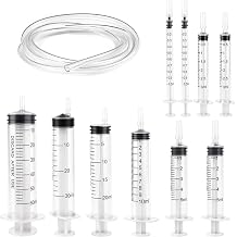 Pack of 10 syringes 1 ml 3 ml 5 ml 10 ml 20 ml 30 ml 60 ml with hose