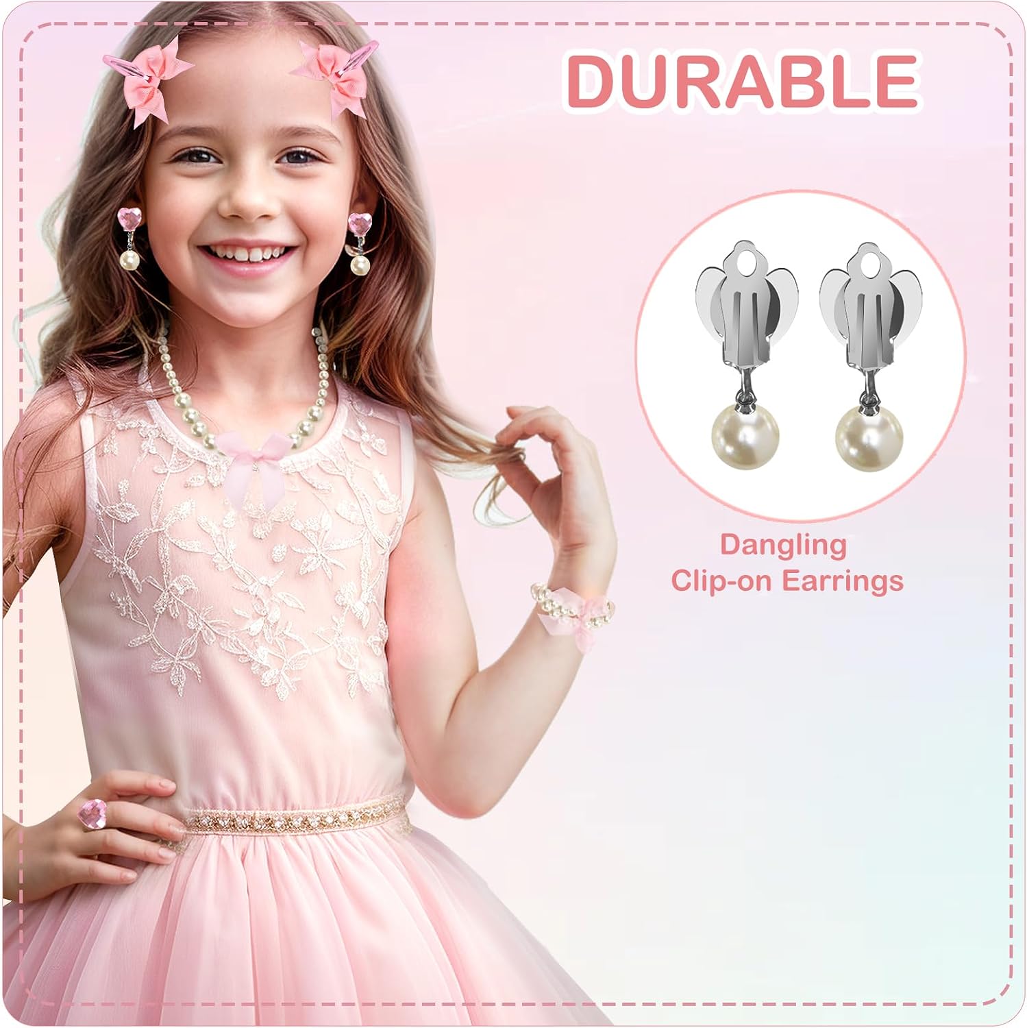 Handmade Pearl Kids Jewelry Little Girls