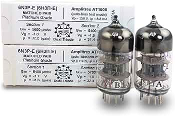 Amazon.co.jp: Riverstone Audio、6N3P-E (6 3 - E) 一致ペア(チューブ