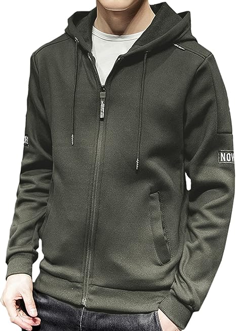 Amazon Co Jp セカンドルーツ パーカー フード ジップアップ 無地 ジャージ スウエット 長袖 かっこいい メンズ M 3xl ファッション