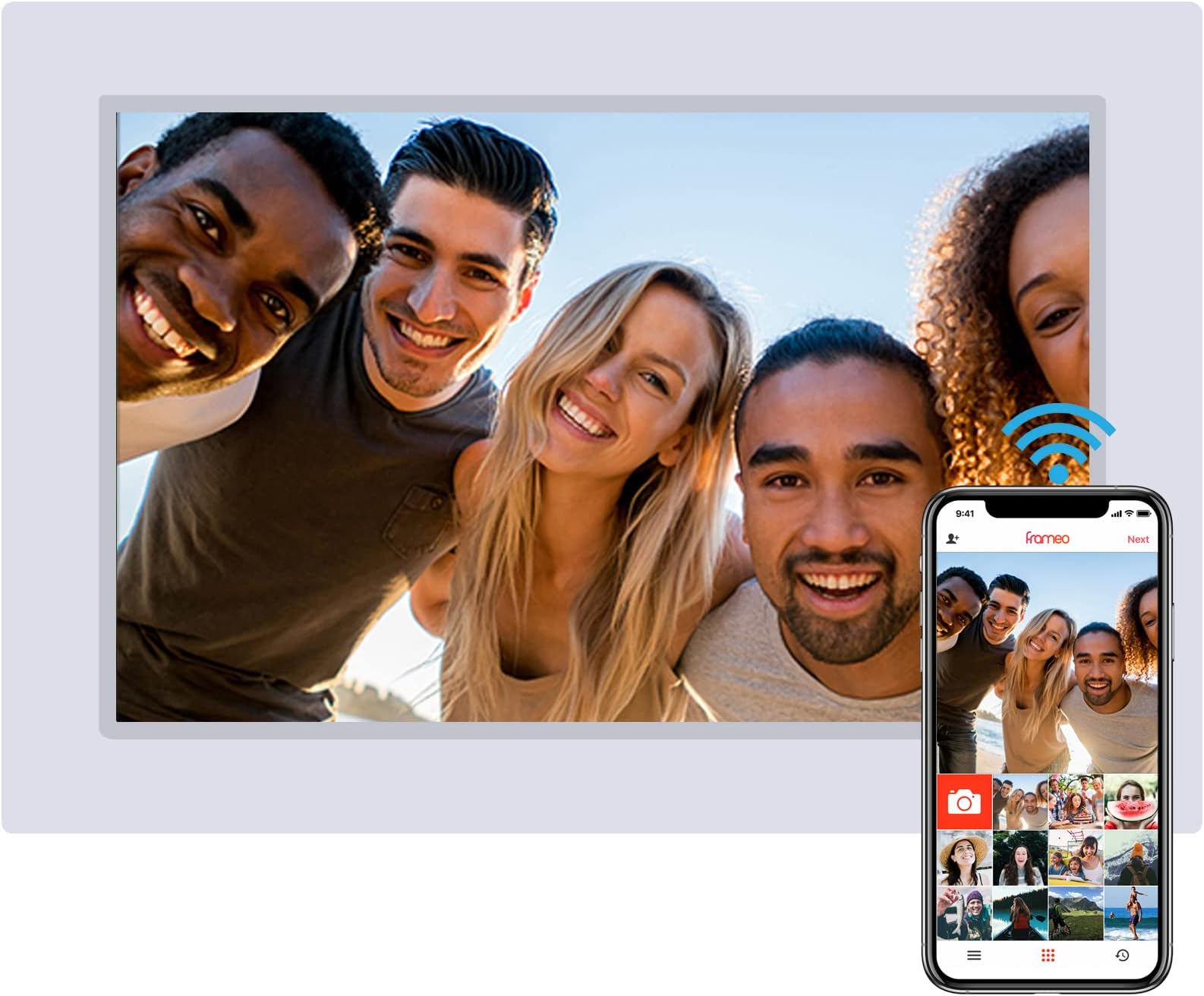 Dragon Touch Digital Picture Frame WiFi 10 inch IPS Touch