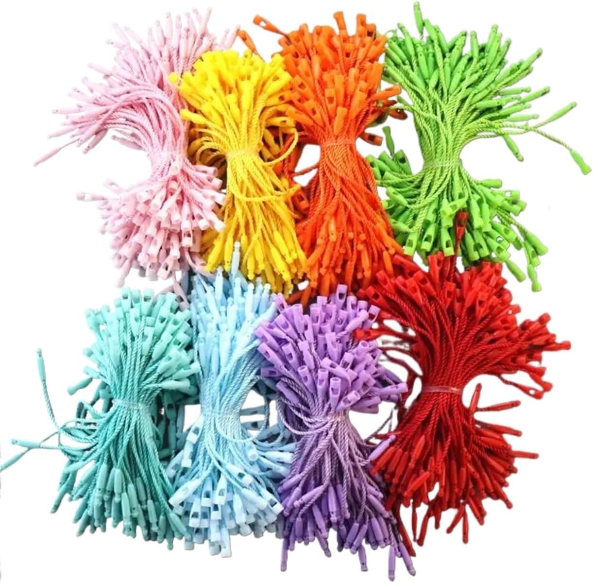 Hang Tag String 1000PCS Clothing Tag Rope 8cm for Garment Bag Tags Cards, DIY Accessories(Rose)