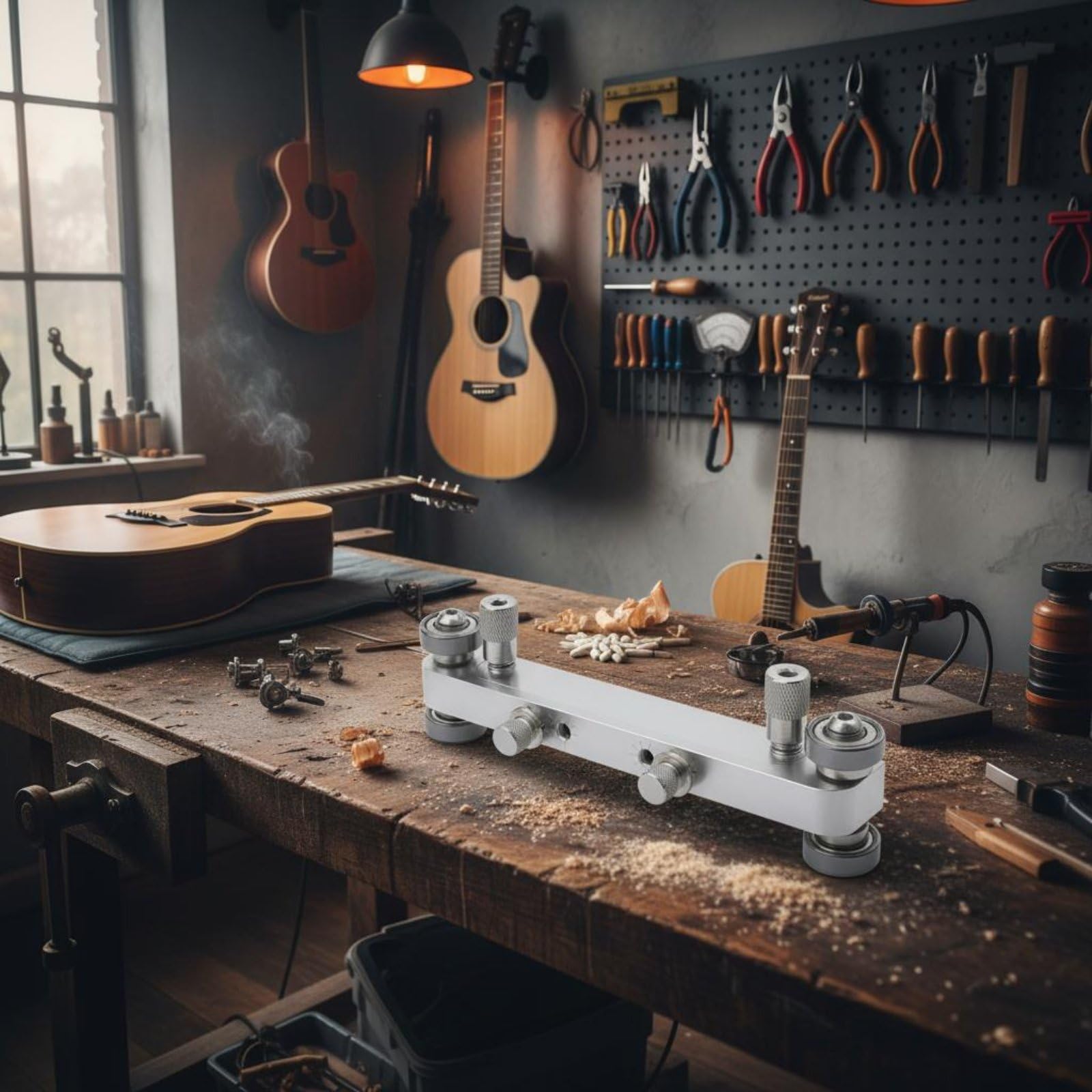Lima Sella Ponte Stabile Set Lima Capotasto Resistente All'usura Accessorio Musicale per Tecnici Chitarra, Manutenzione Strumenti, Nero