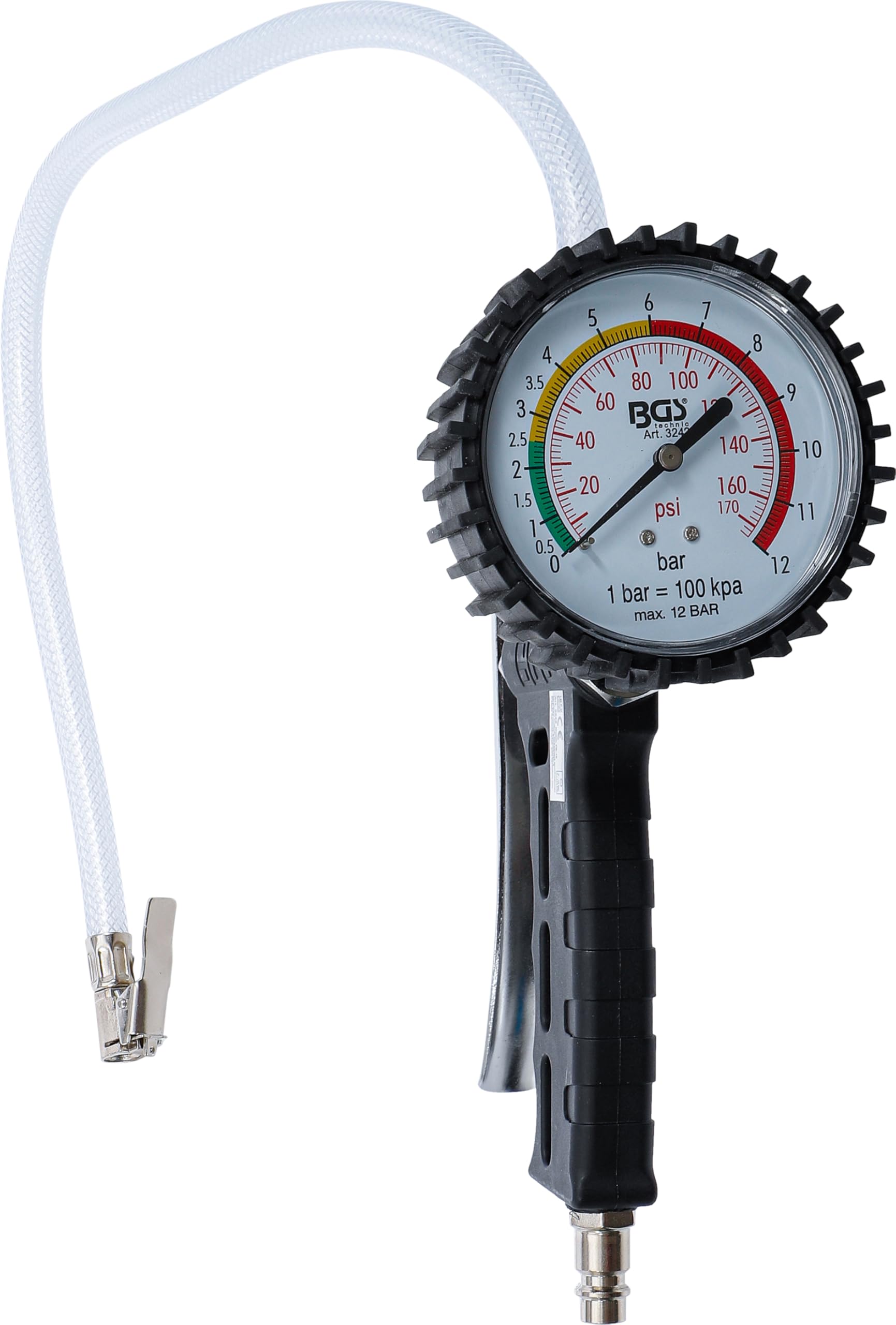 BGS 3242 | Pistolet de gonflage pneumatique | 0-12 bar
