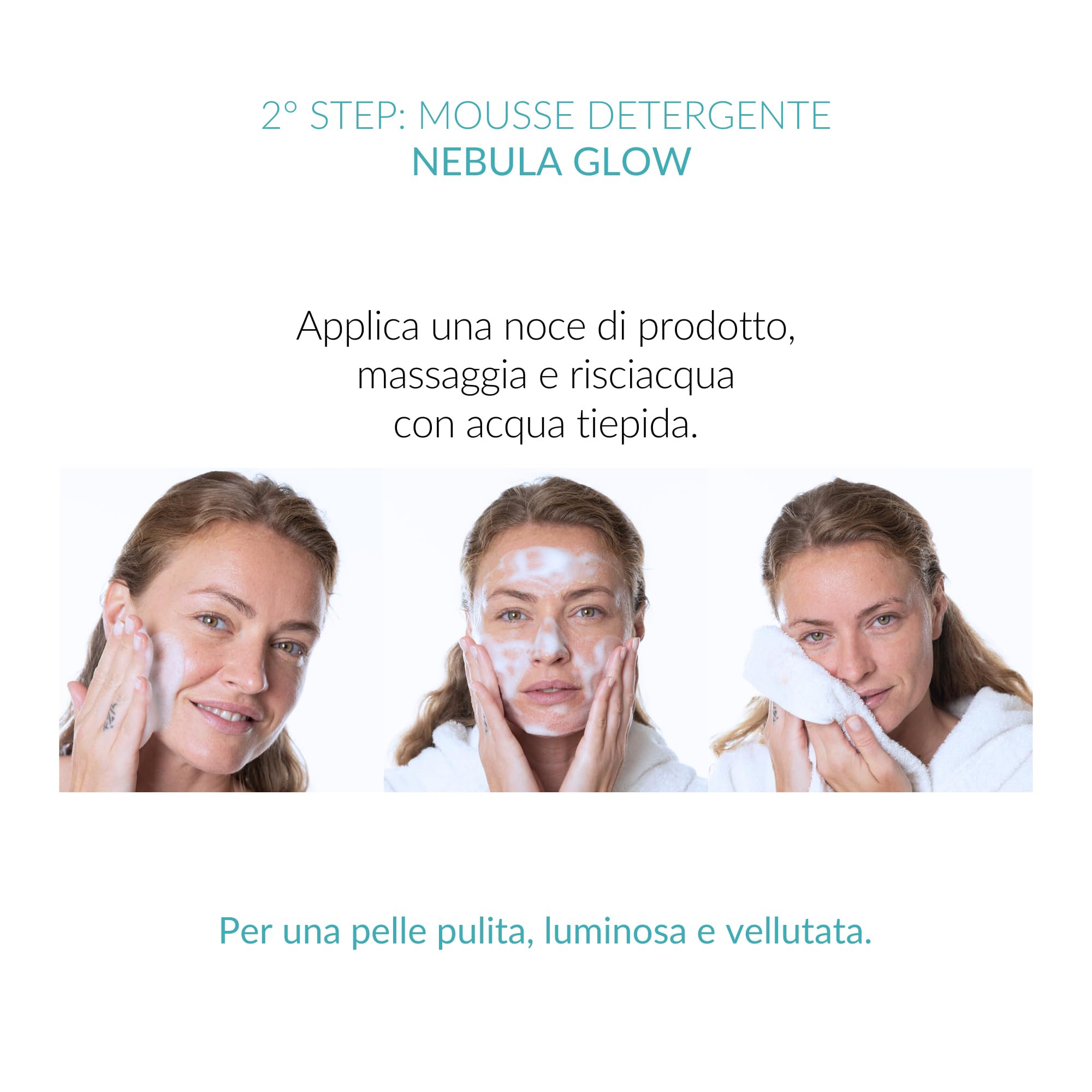 OWLYSTIC Set de Aceite y Mousse Limpiador Facial para Pieles Sensibles - BIO Vegano 100% MADE IN ITALY - Aceite Facial 3 en 1 con Vitamina E y Aceites Preciosos + Mousse Limpiador Desmaquillante