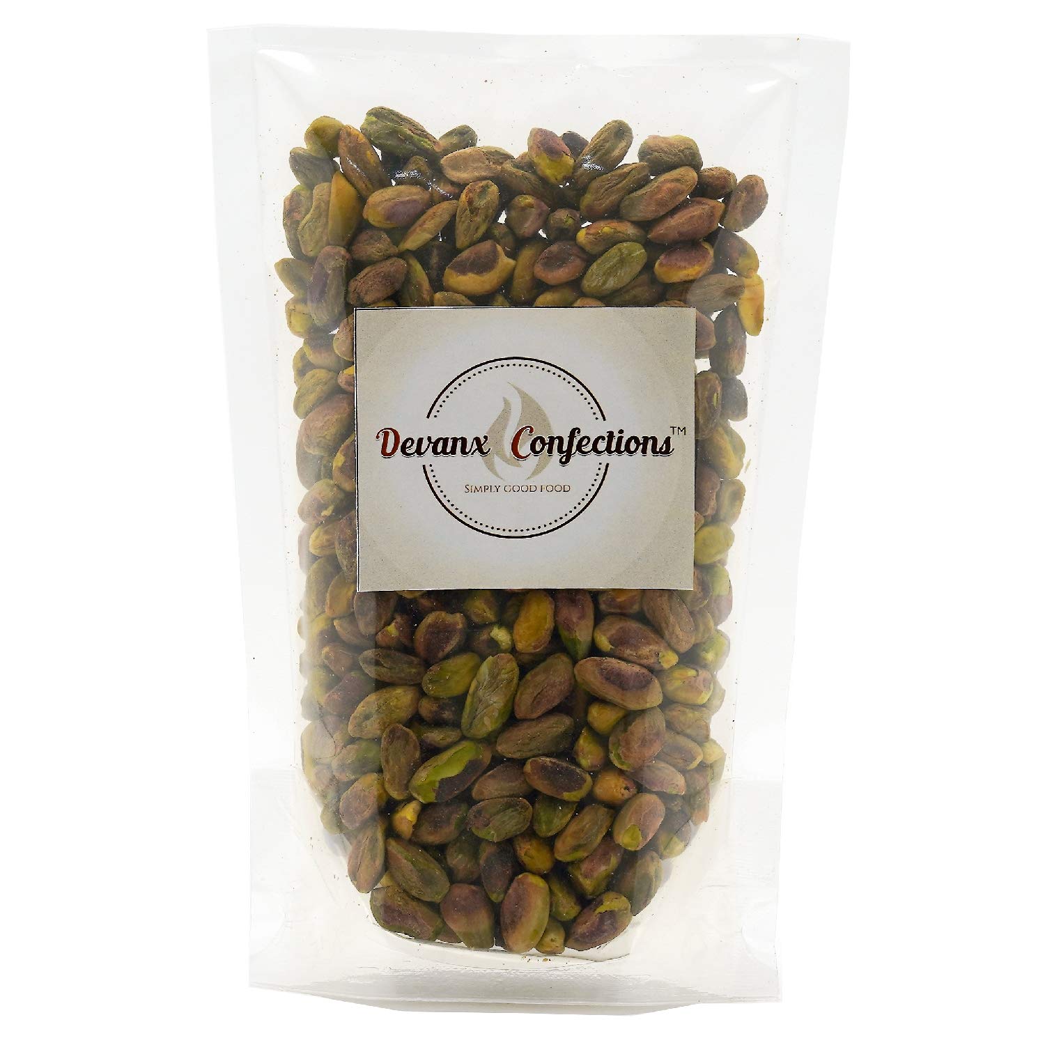 Devanx Confections™ California Pistachio Nuts | 500 gm | Without Shell | Unsalted Pistachio Nuts | Big Size |