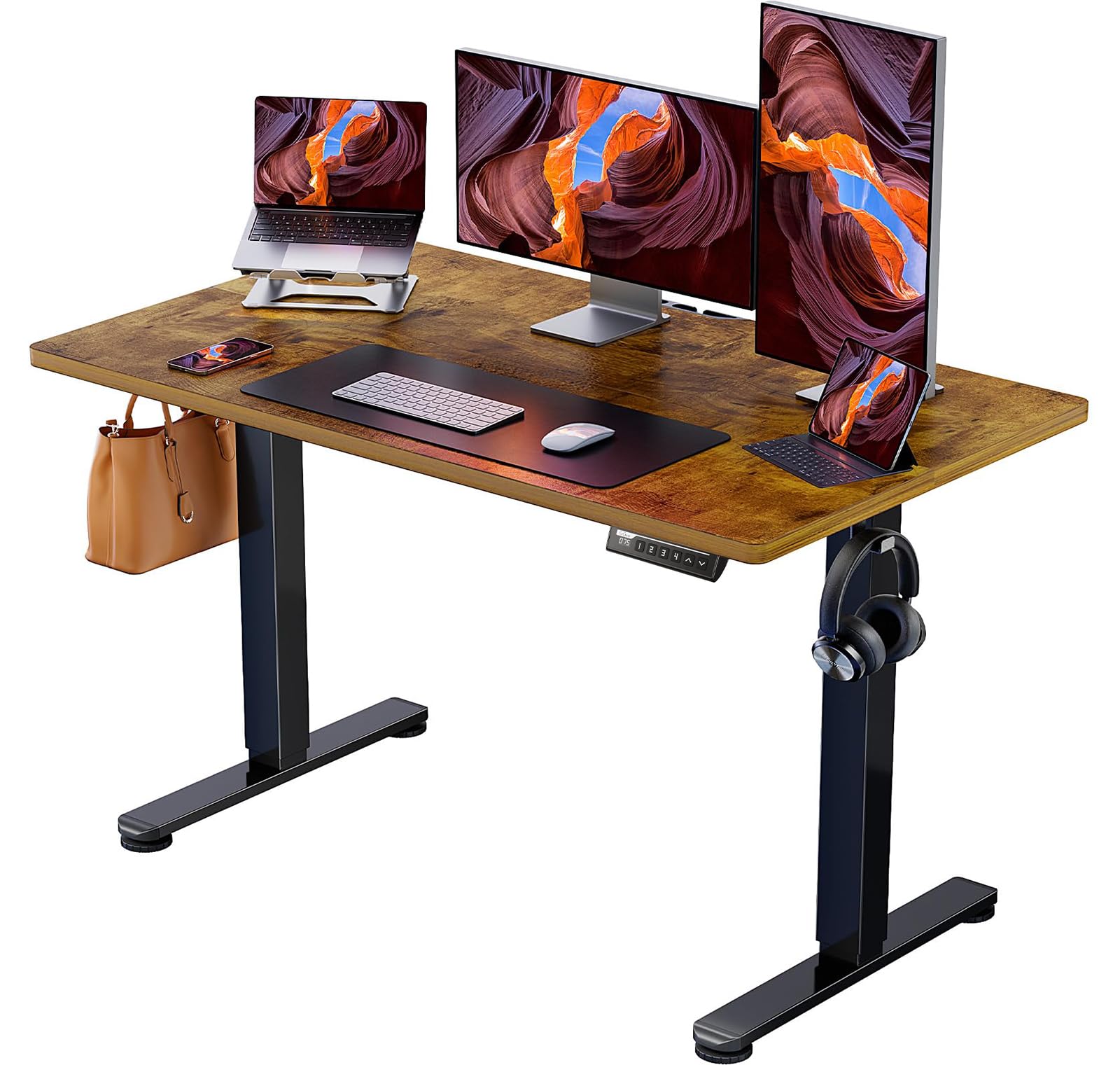 Amazon | ErGear 電動 オフィスワークテーブル 昇降式デスク  