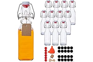 12 Pack 8.5oz Swing Top Glass Bottles for Kombucha