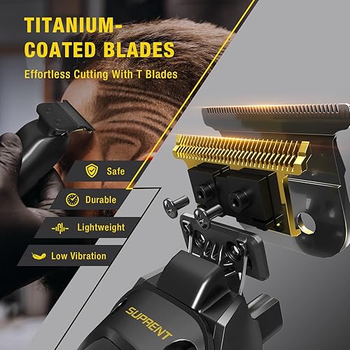 Miniatura 5 de SUPRENT Electirc - Recortadora de pelo inalámbrica con pantalla LED, recortadora de pelo de barba recargable de alto rendimiento sin huecos para uso