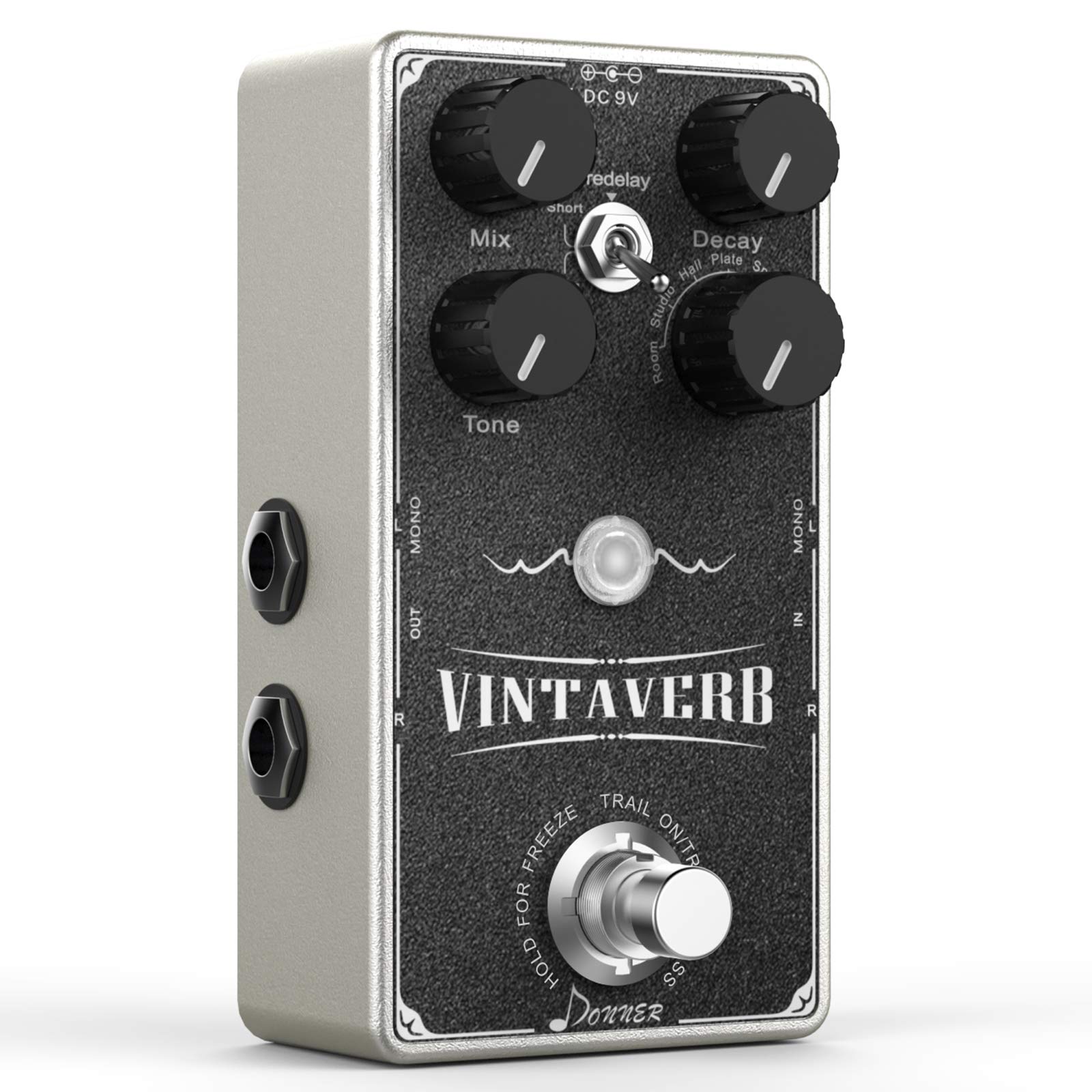 Buy Donner Reverb Guitar Pedal, Vintaverb Stereo Reverb 7 Effects Room